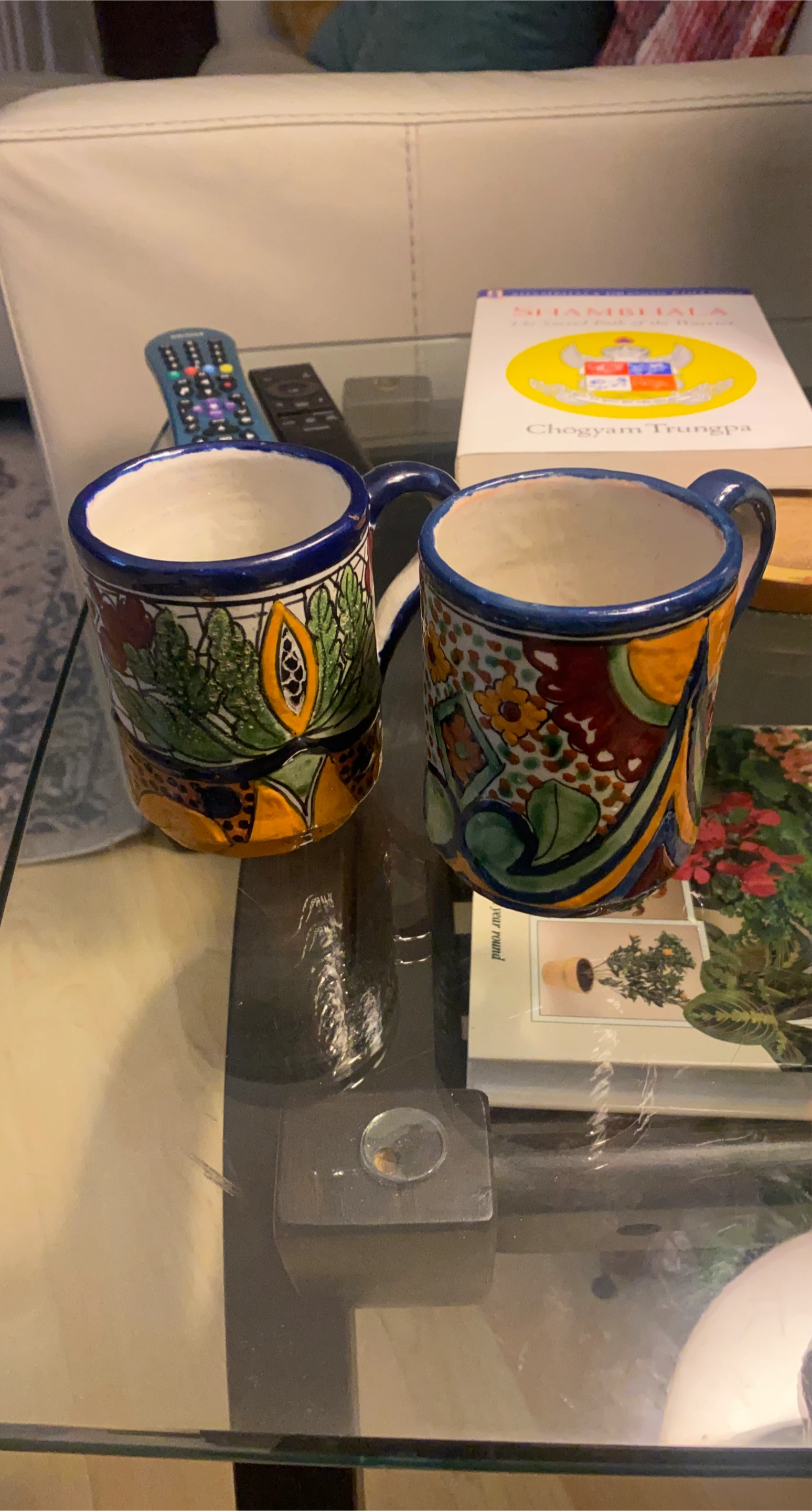 Pair of Hand-Painted Talavera Mugs