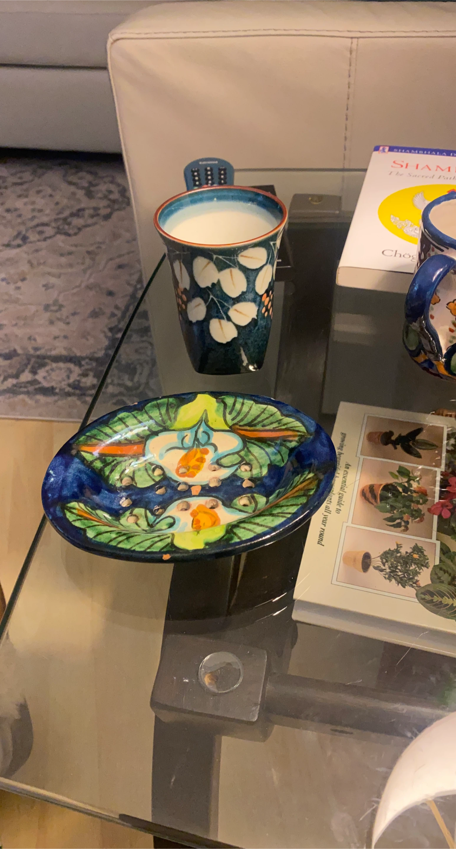 Handcrafted Ceramic Soap Dish and toothbrush holder