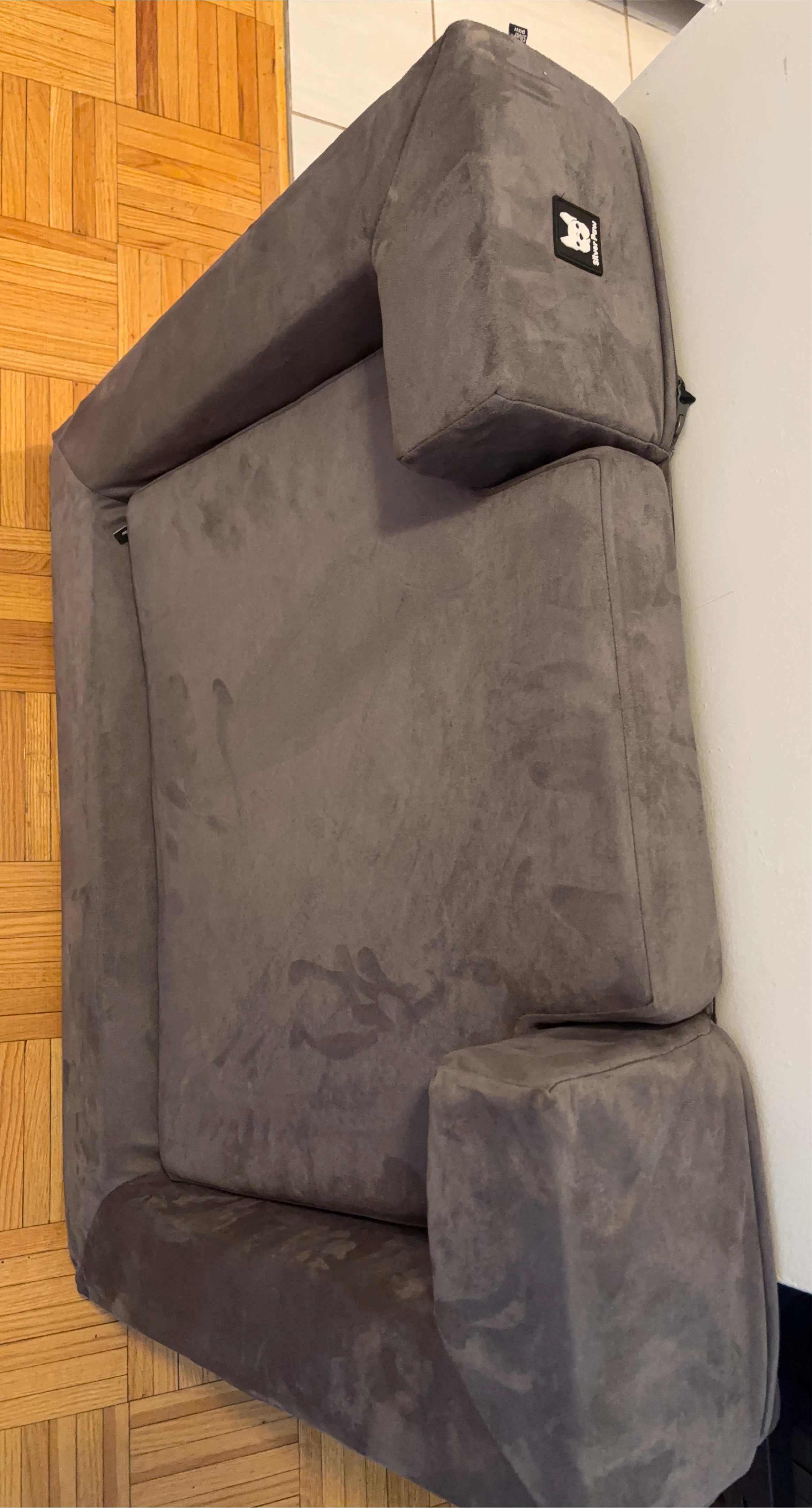 Silver Paw Orthopedic Dog Bed - Grey