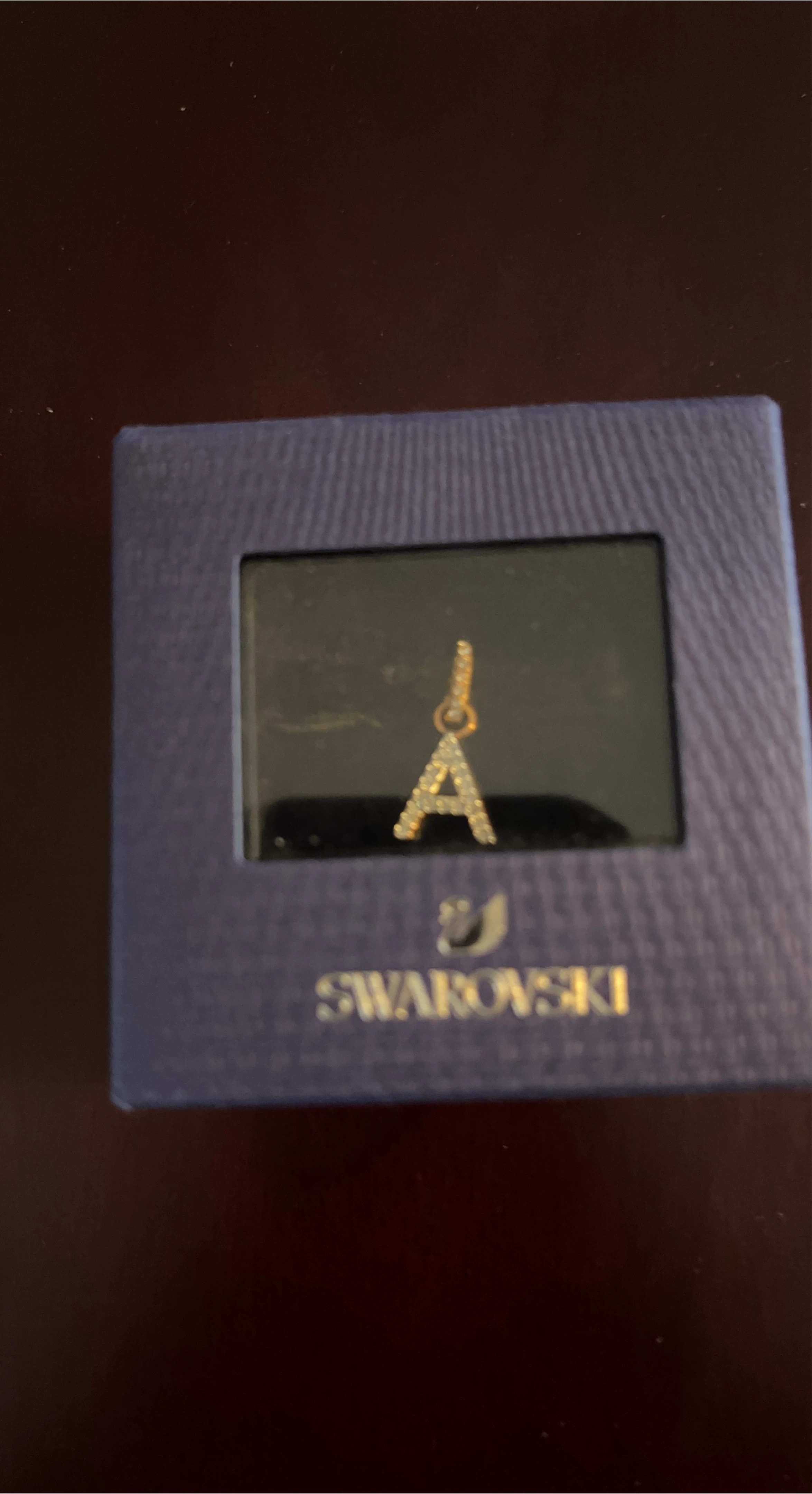 Swarovski "A" Charm