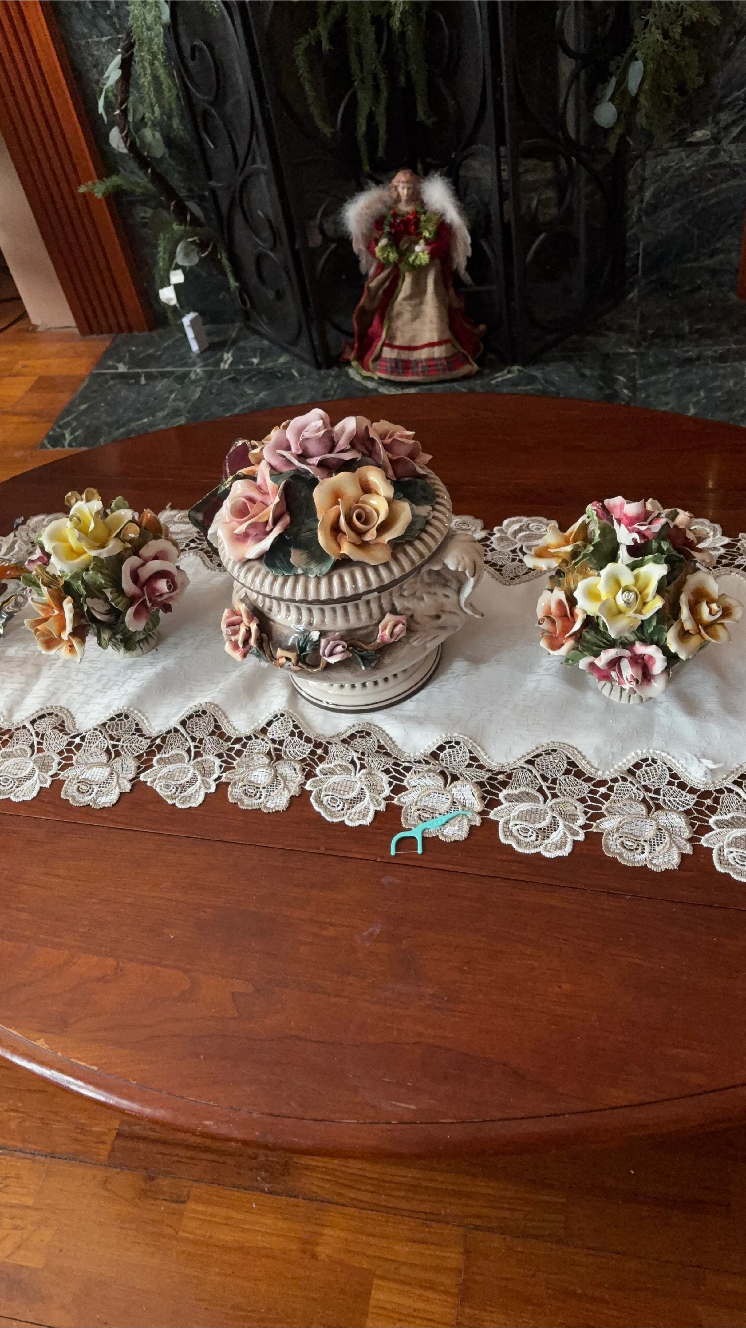 Vintage Ceramic Floral Arrangement