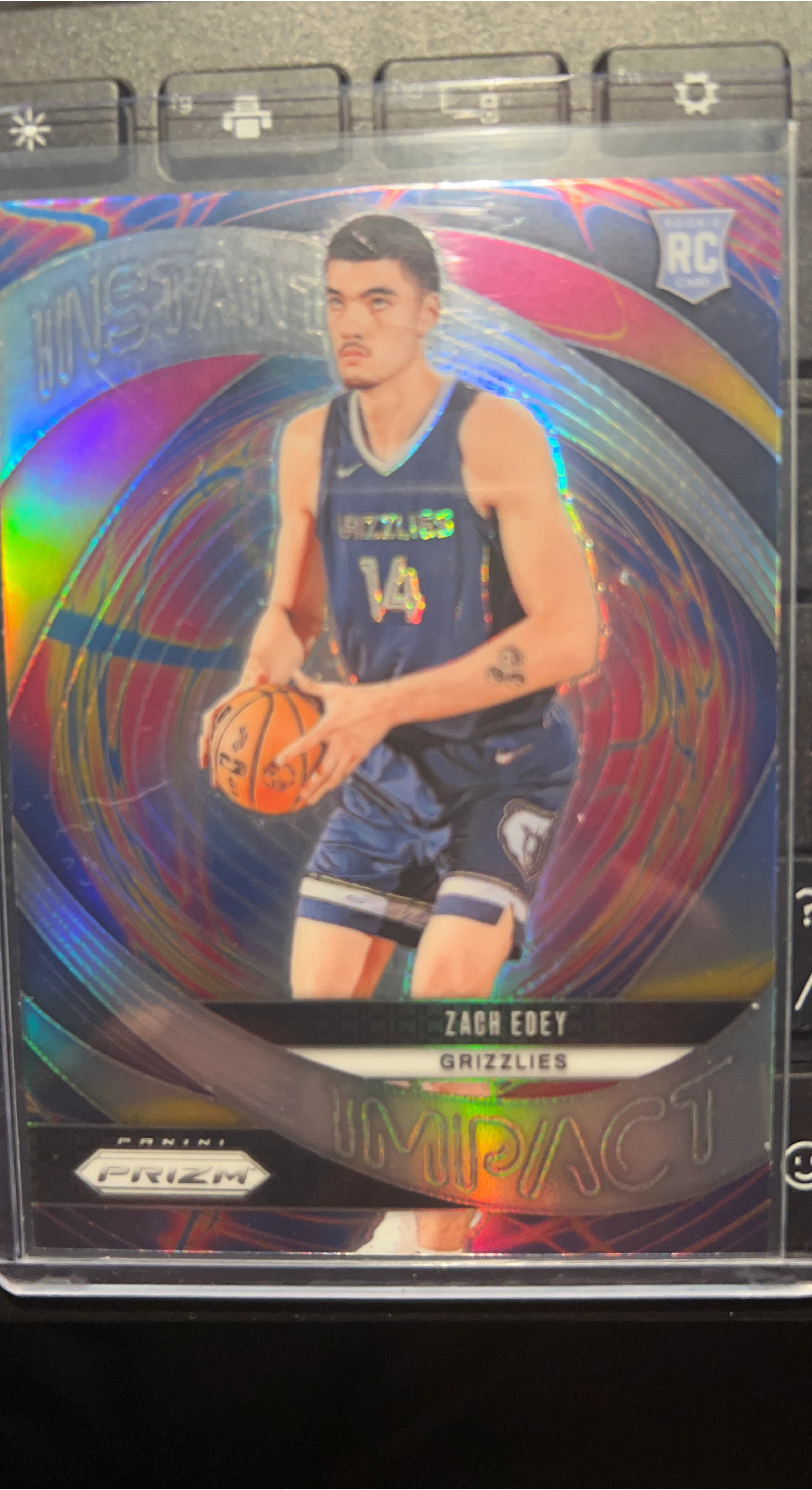 Zach Edey Grizzlies Panini Prizm RC Card