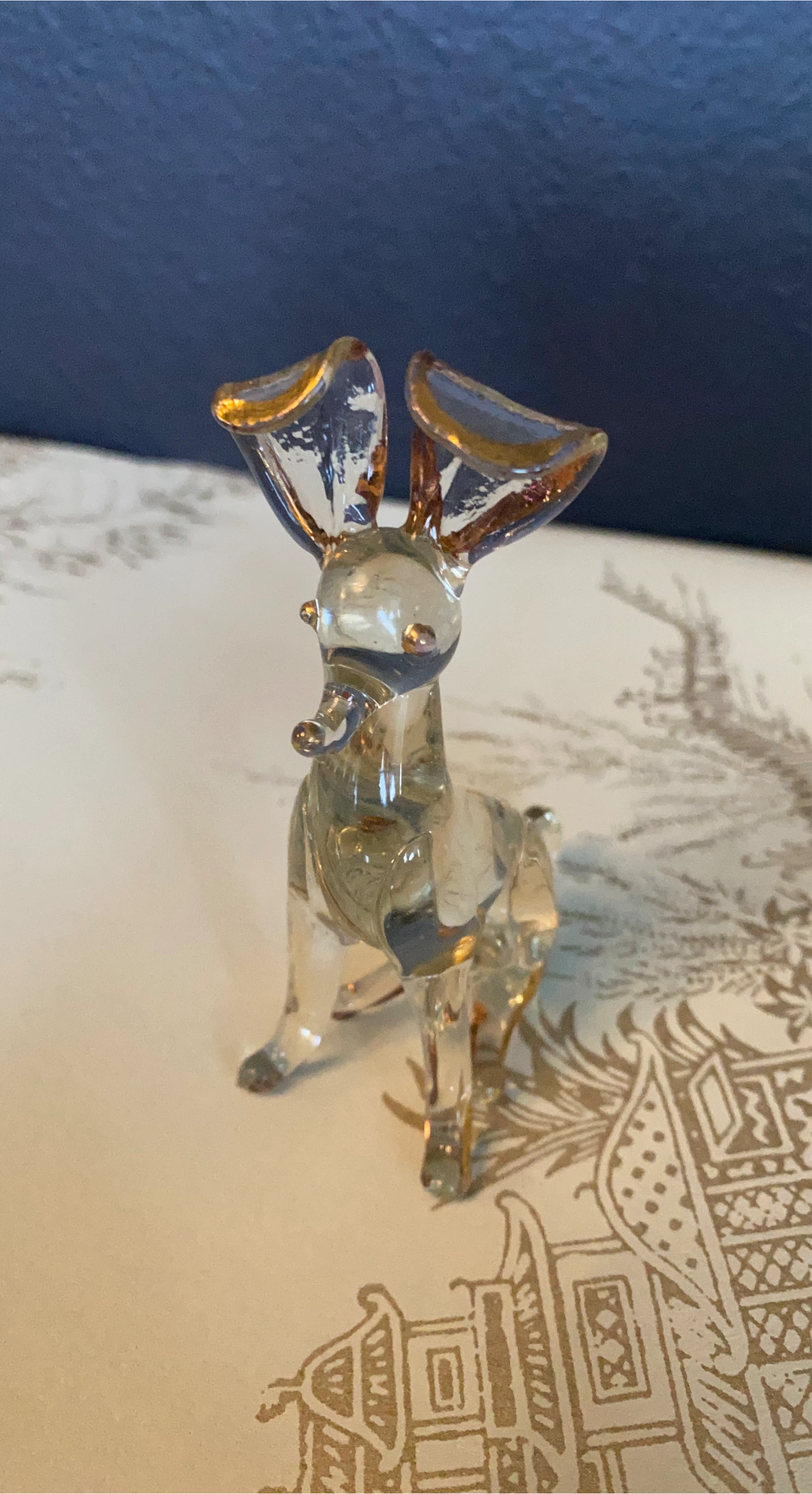 Glass Dog Figurine