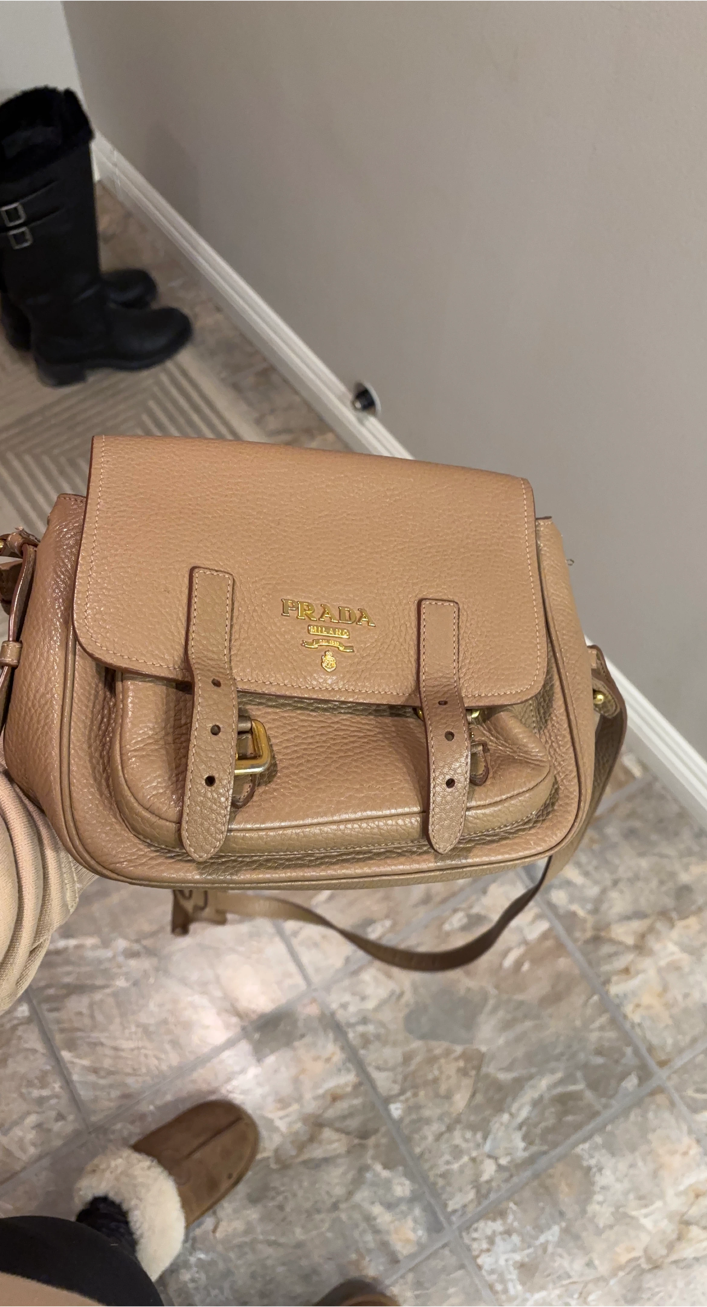 Prada Leather Shoulder Bag