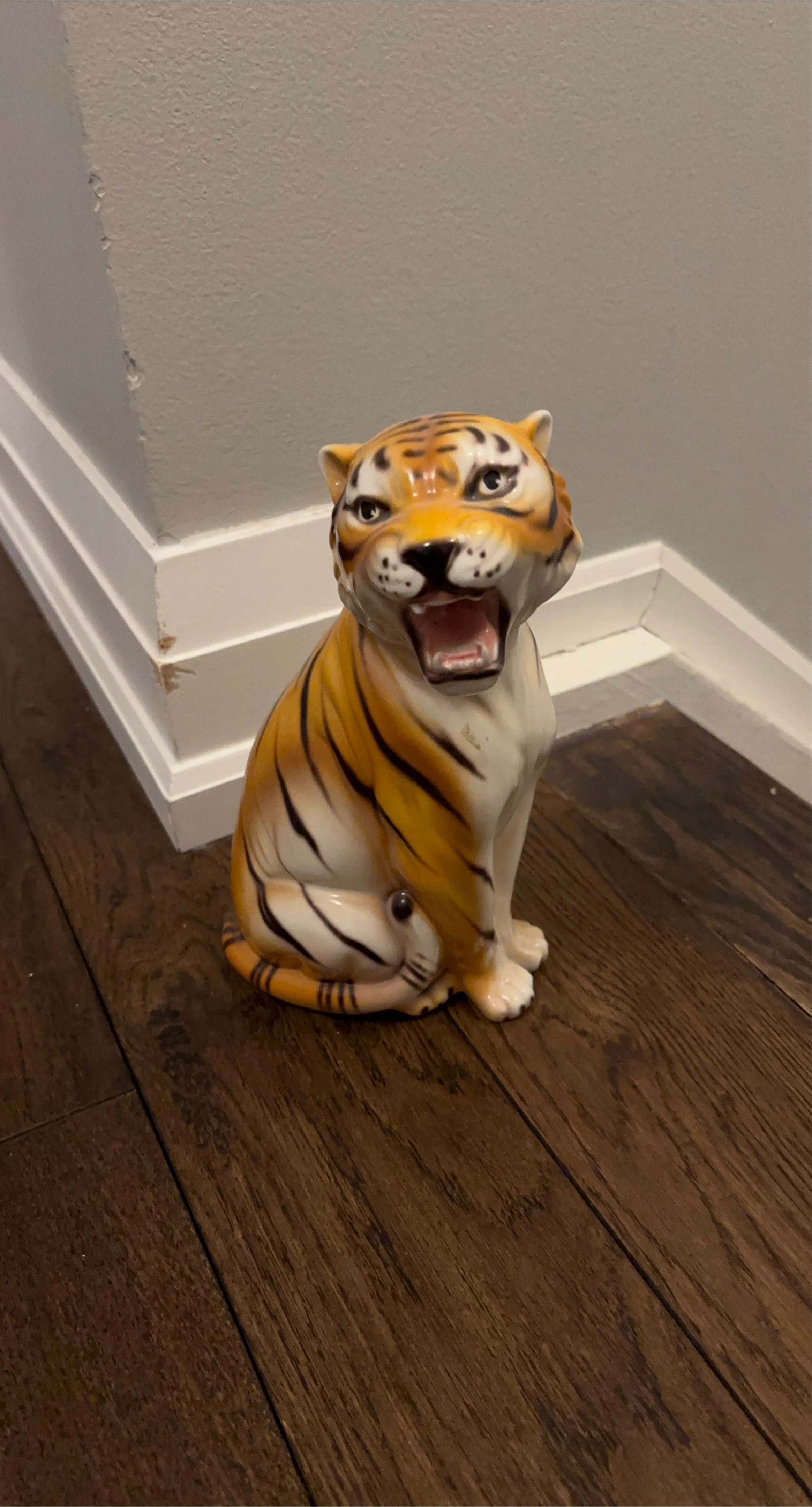 Vintage Ceramic Tiger Figurine