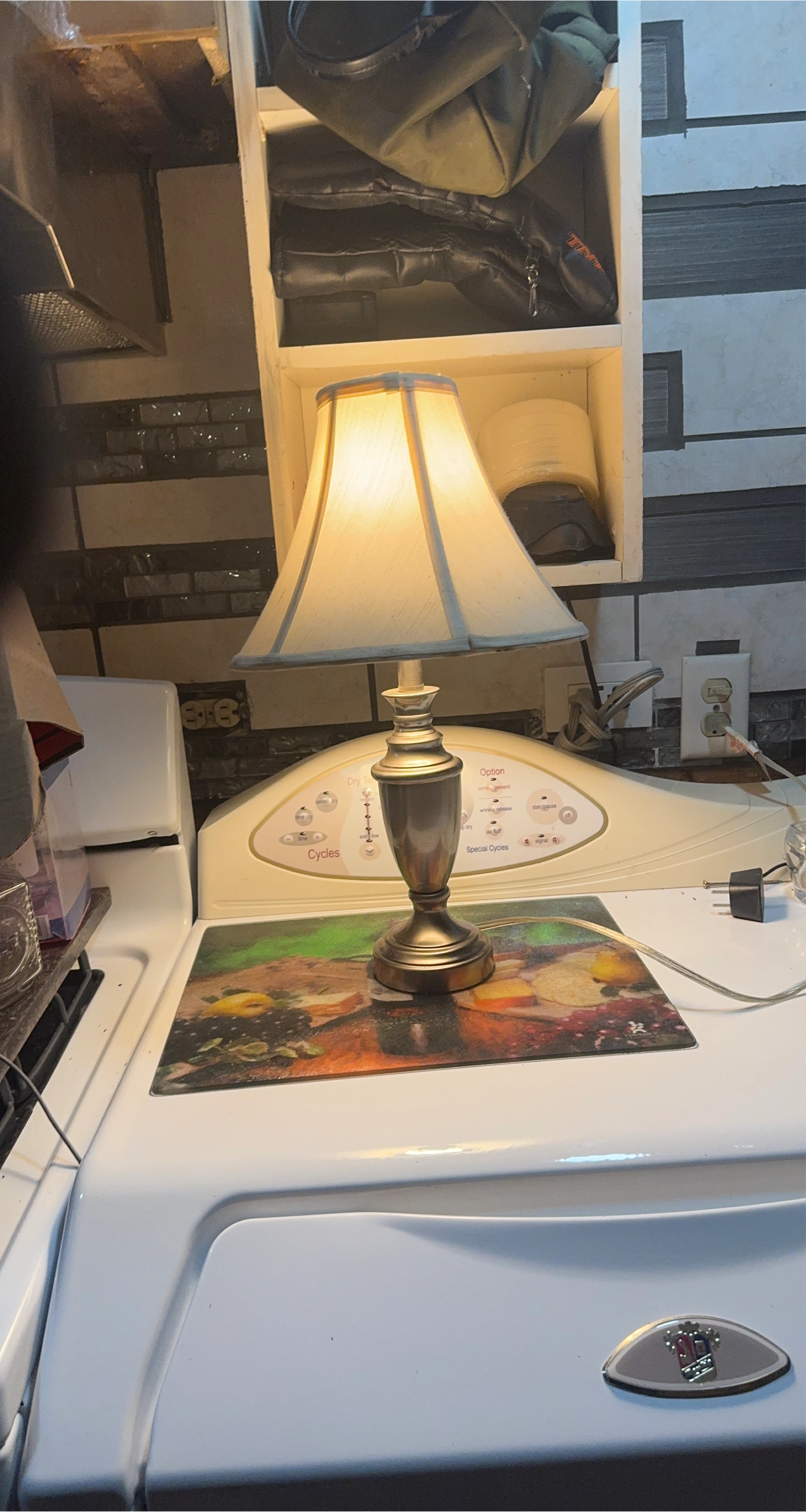 Silver Table Lamp