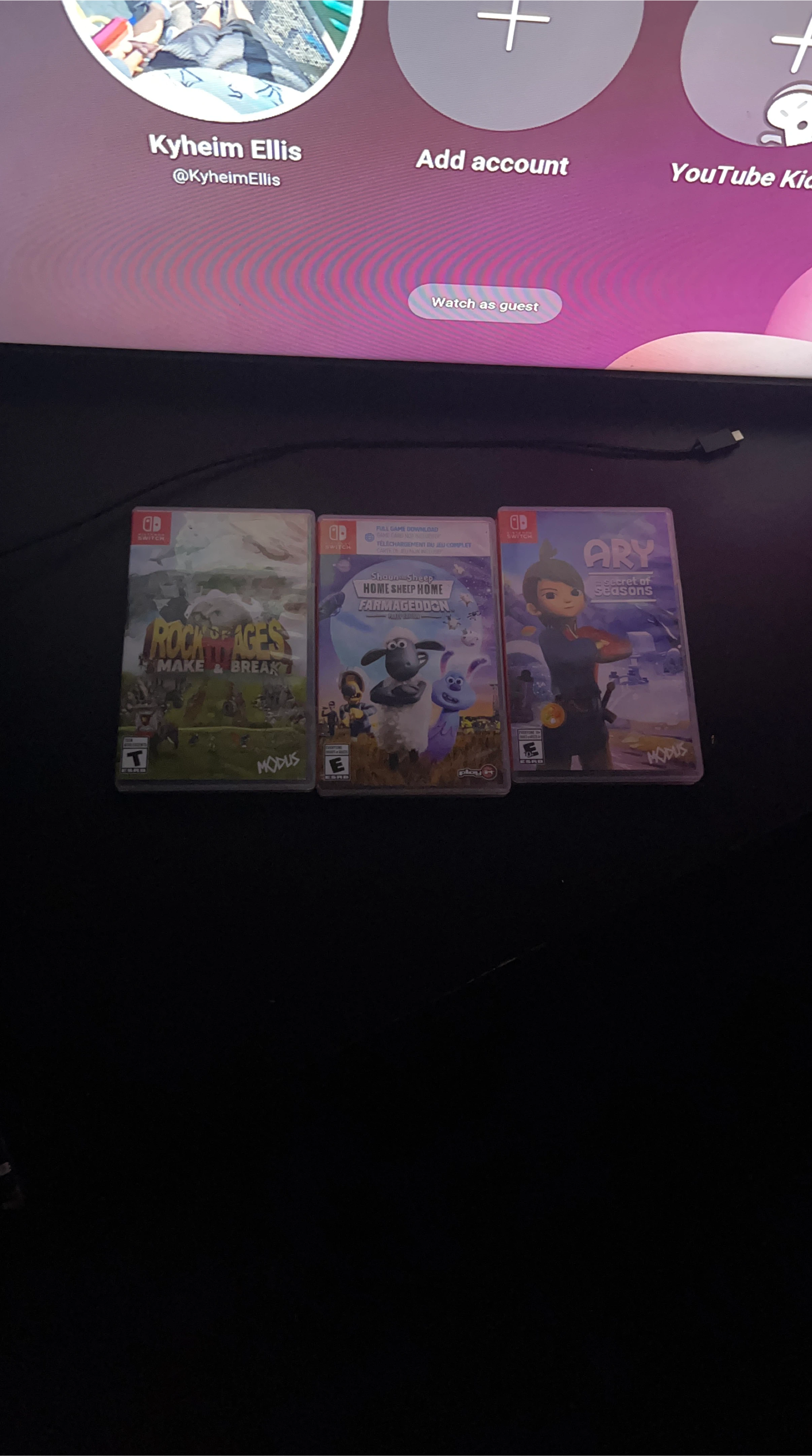 Nintendo Switch Games: Rock of Ages, Home Sheep Home, Ary