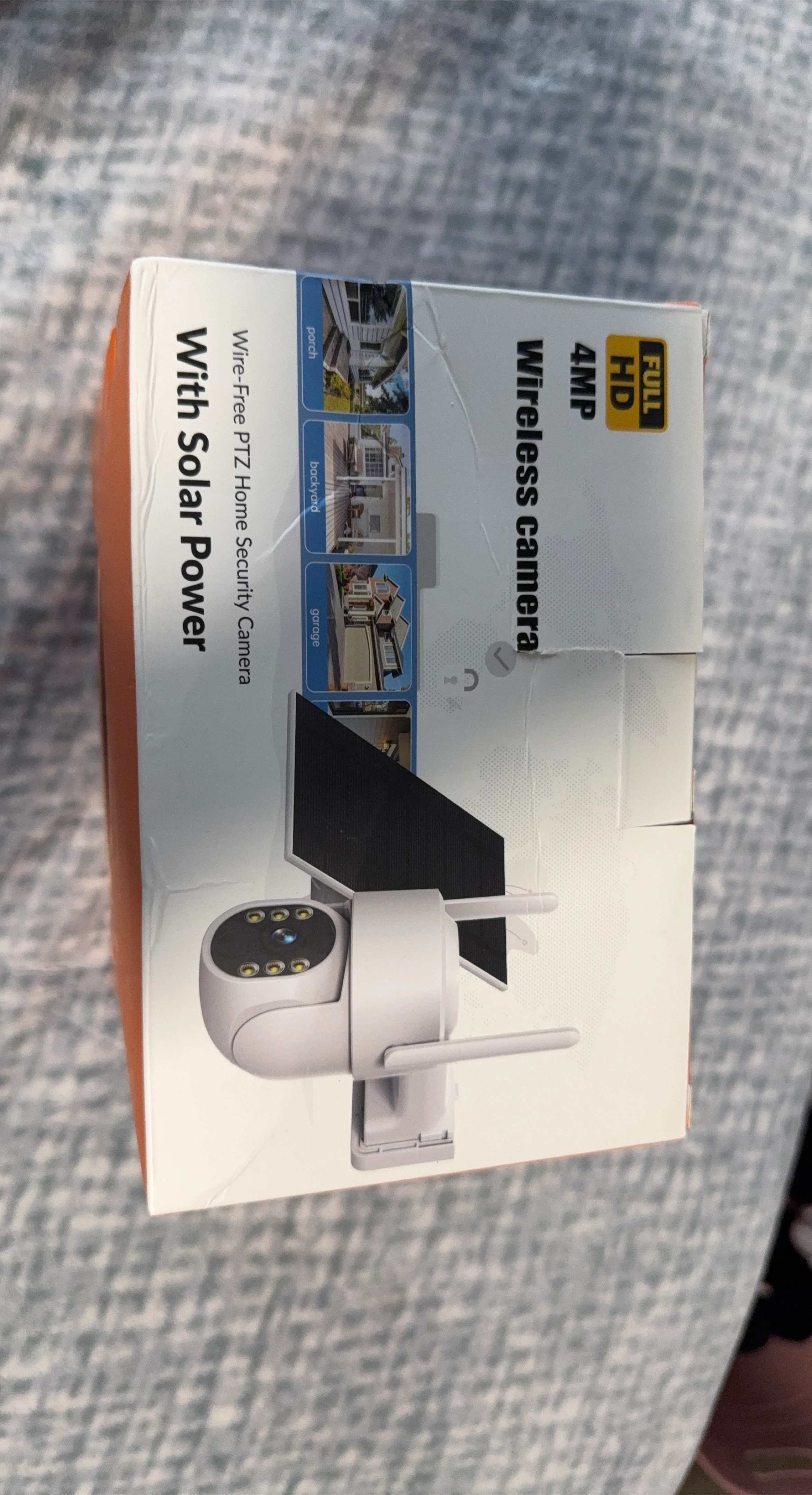 4MP Wireless PTZ Home Security Camera with Solar