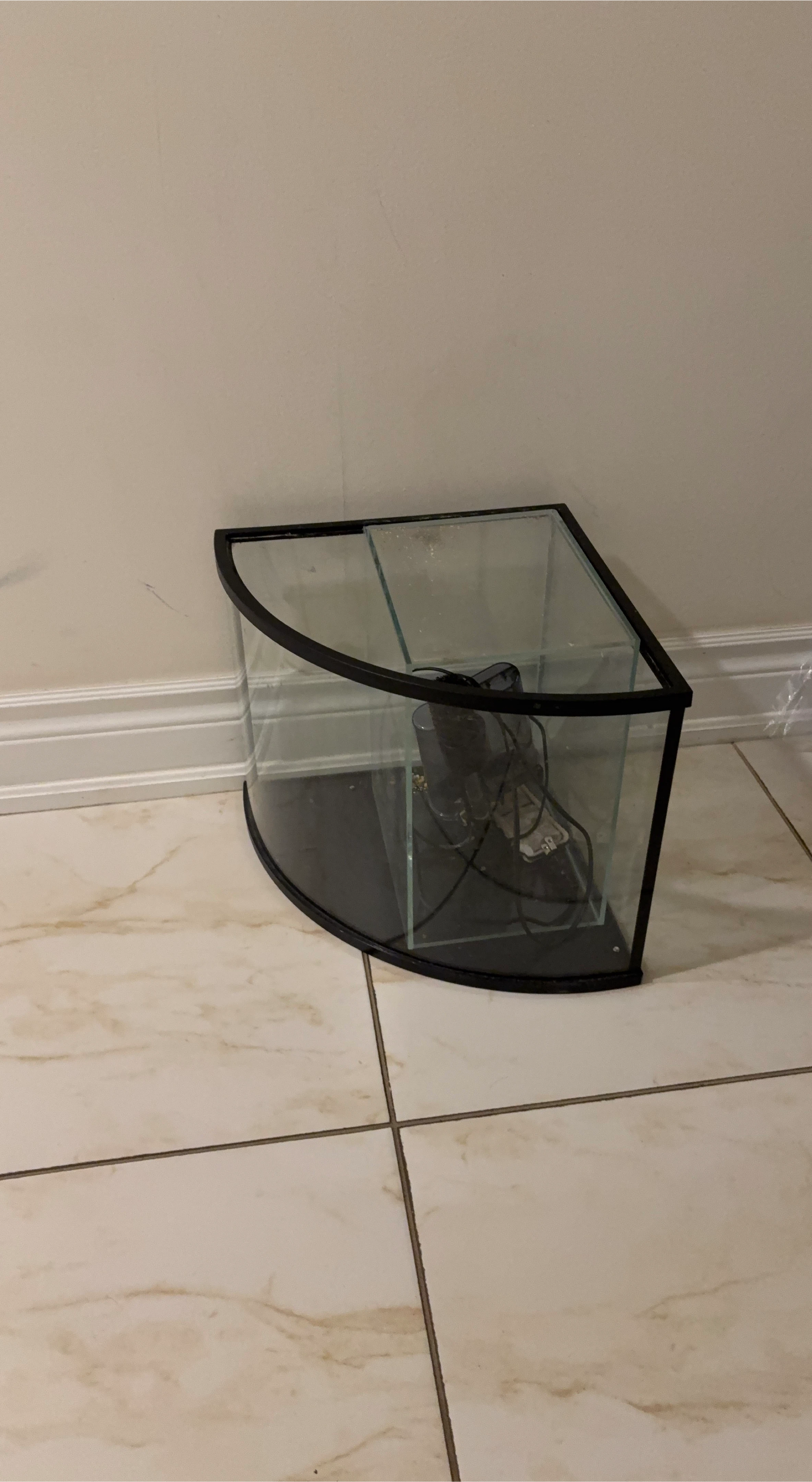 Corner Fish Tank Aquarium Top Fin
