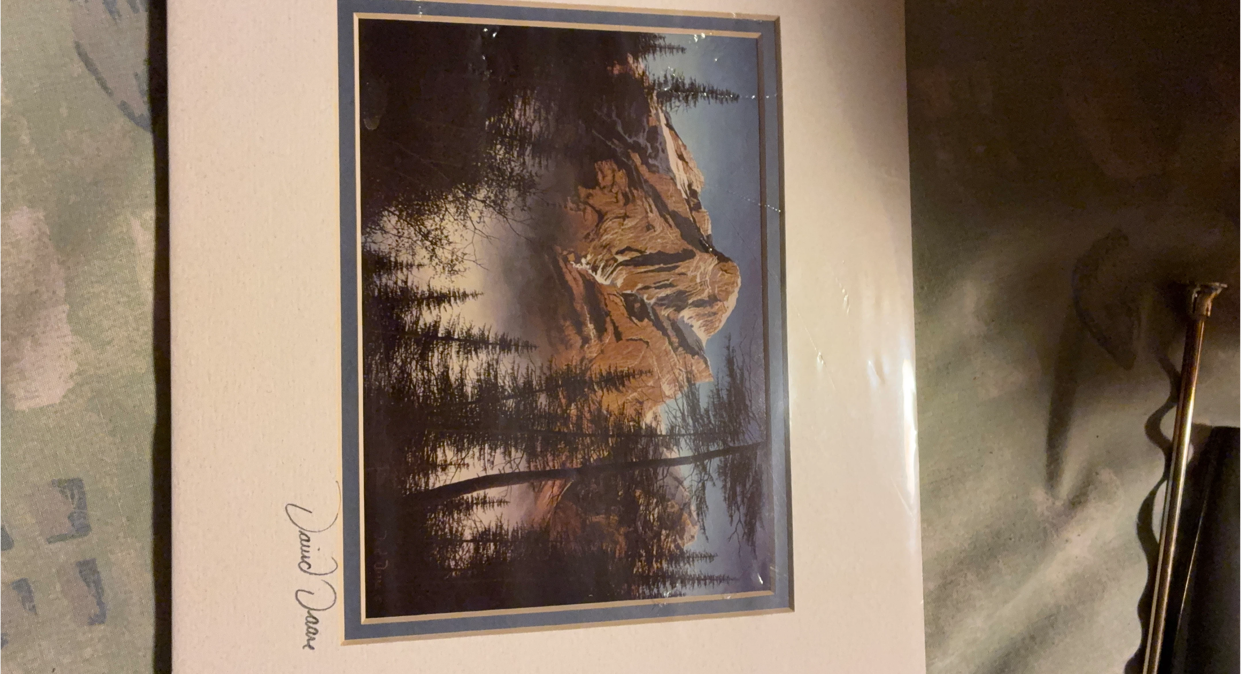 Framed Mountain Landscape Art Print