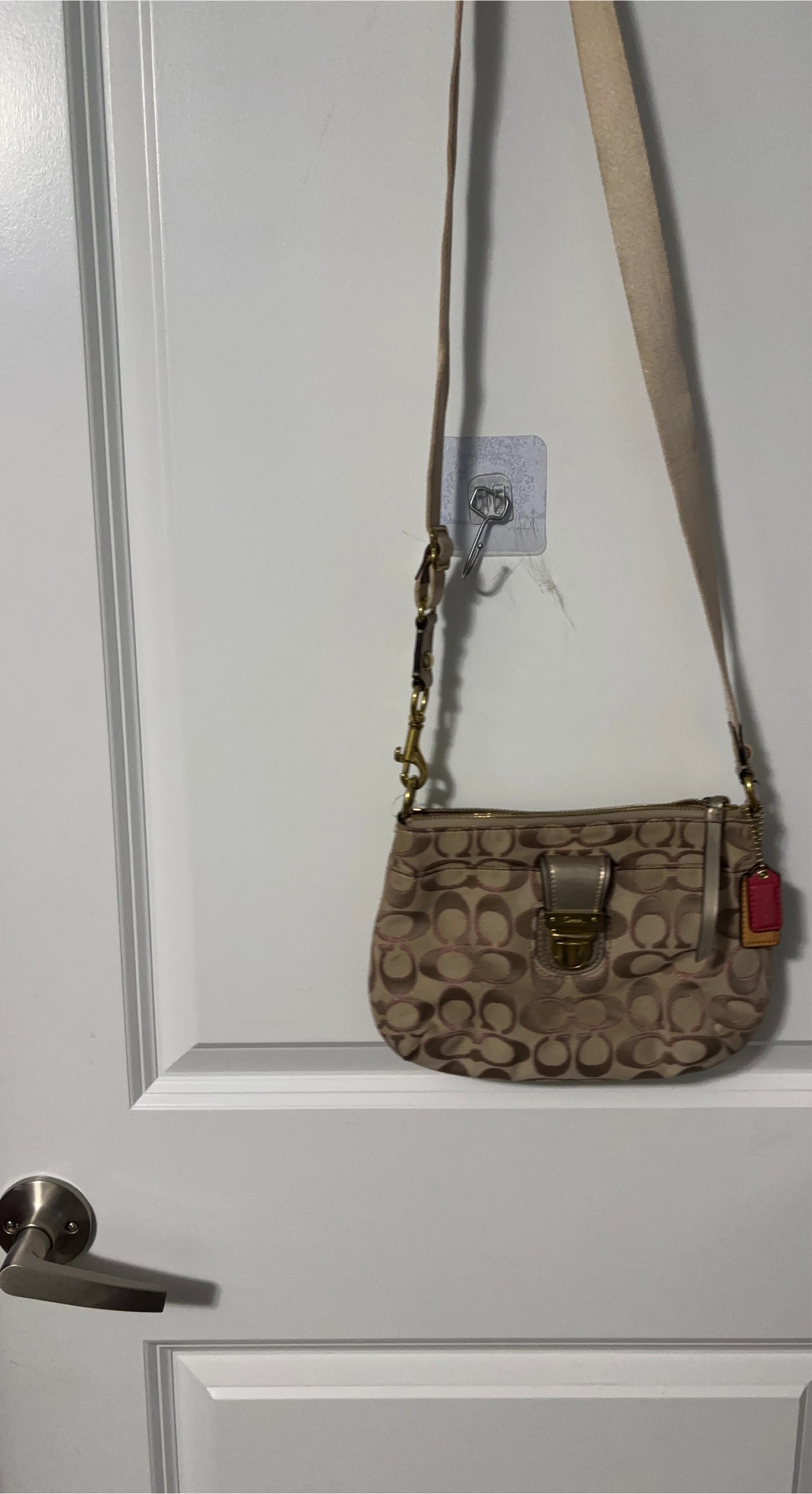 🏆Coach Monogram Canvas Small Shoulder Bag