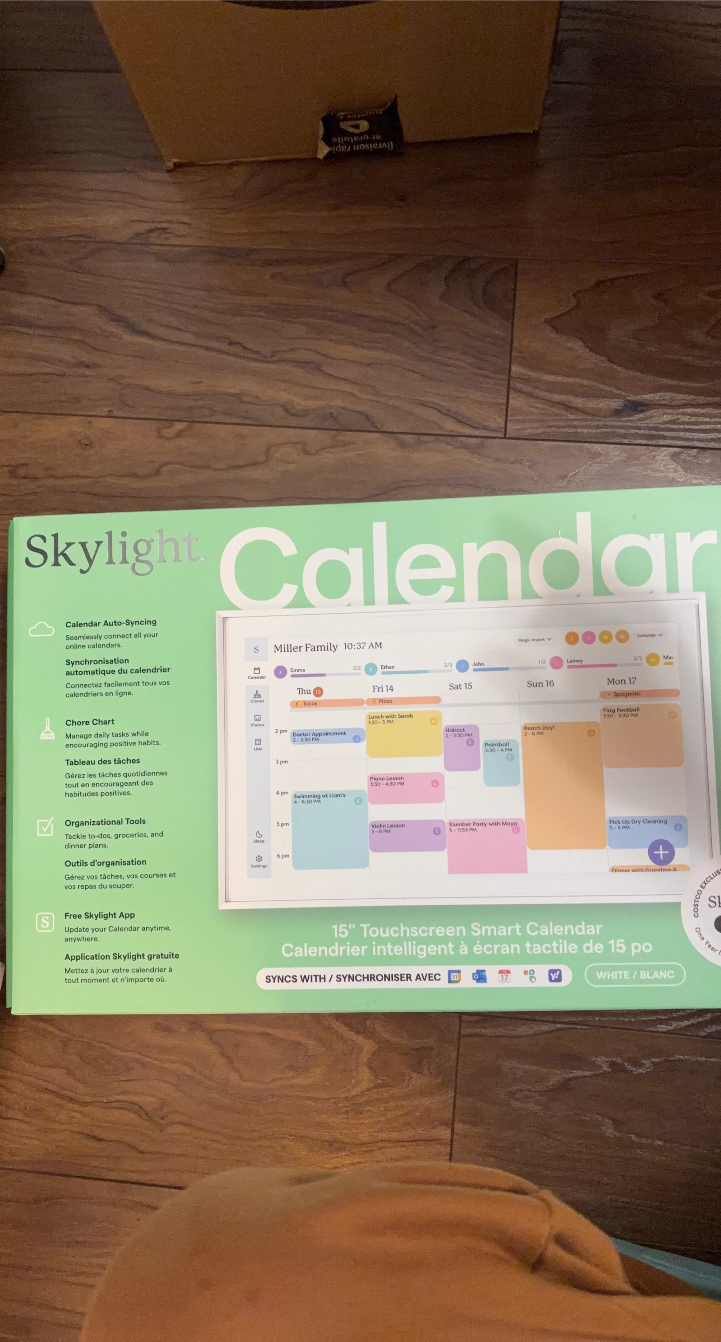 Skylight Calendar 15" Touchscreen Smart Calendar - White