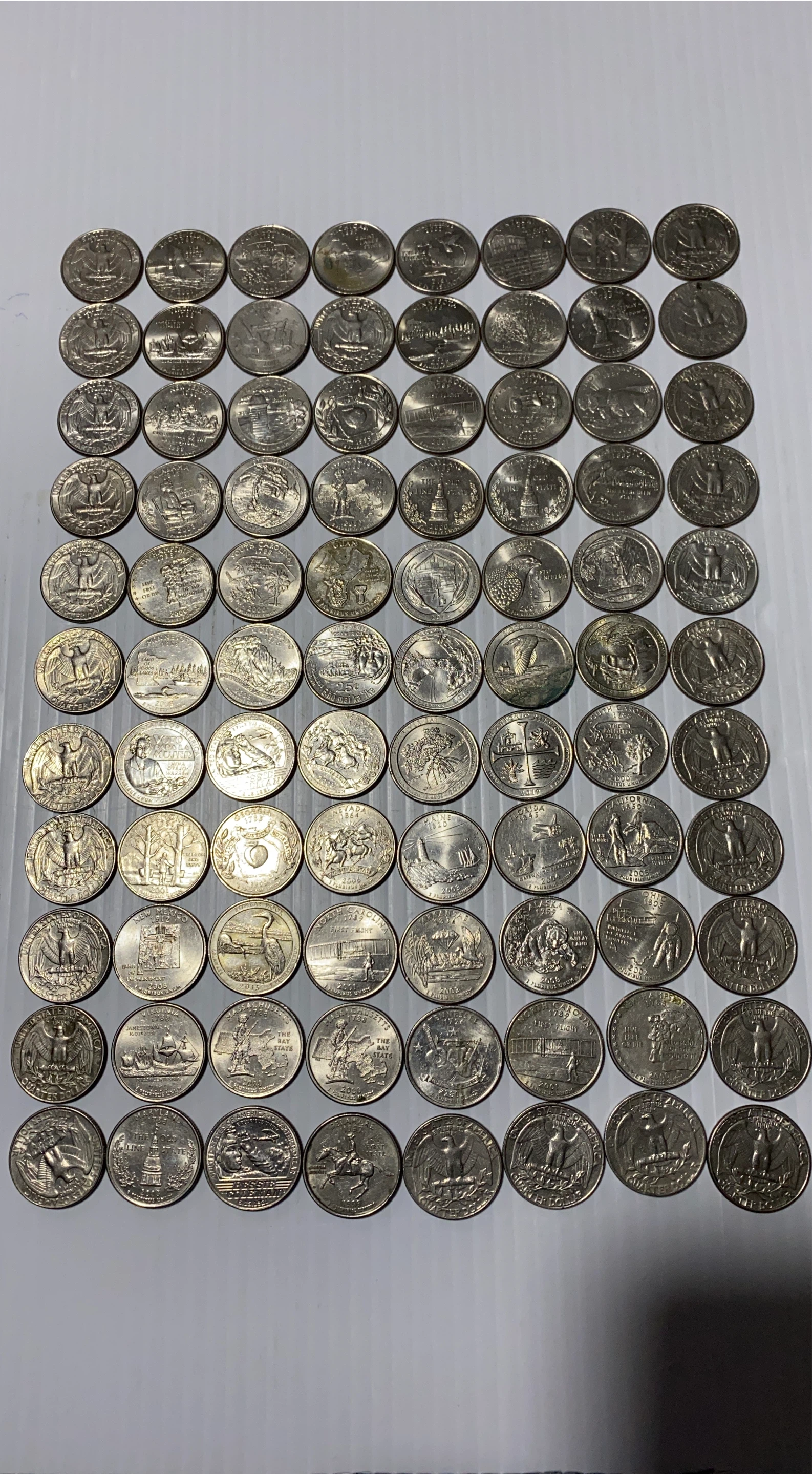 US State Quarter Collection 88 pieces