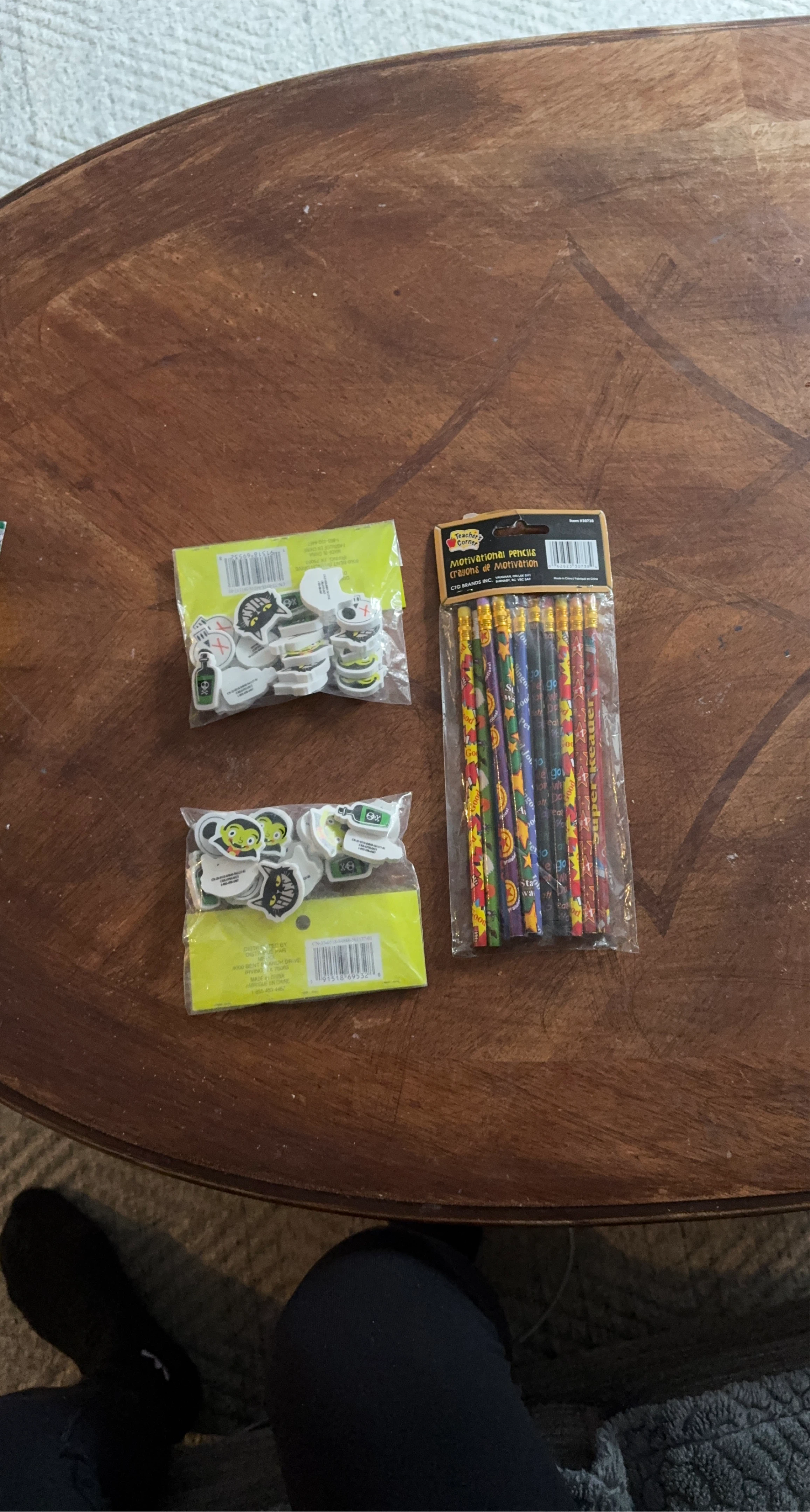 Teacher's Corner Motivational Pencils & Erasers