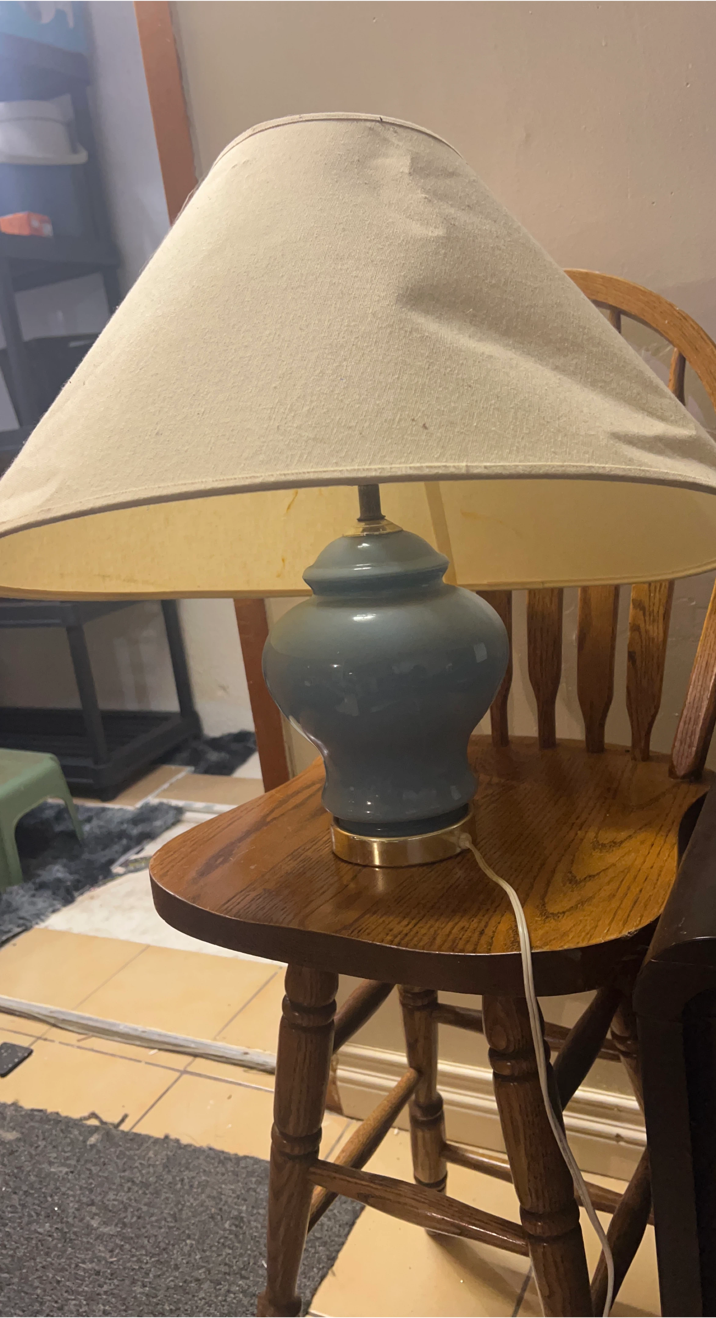 Blue Ceramic Table Lamp
