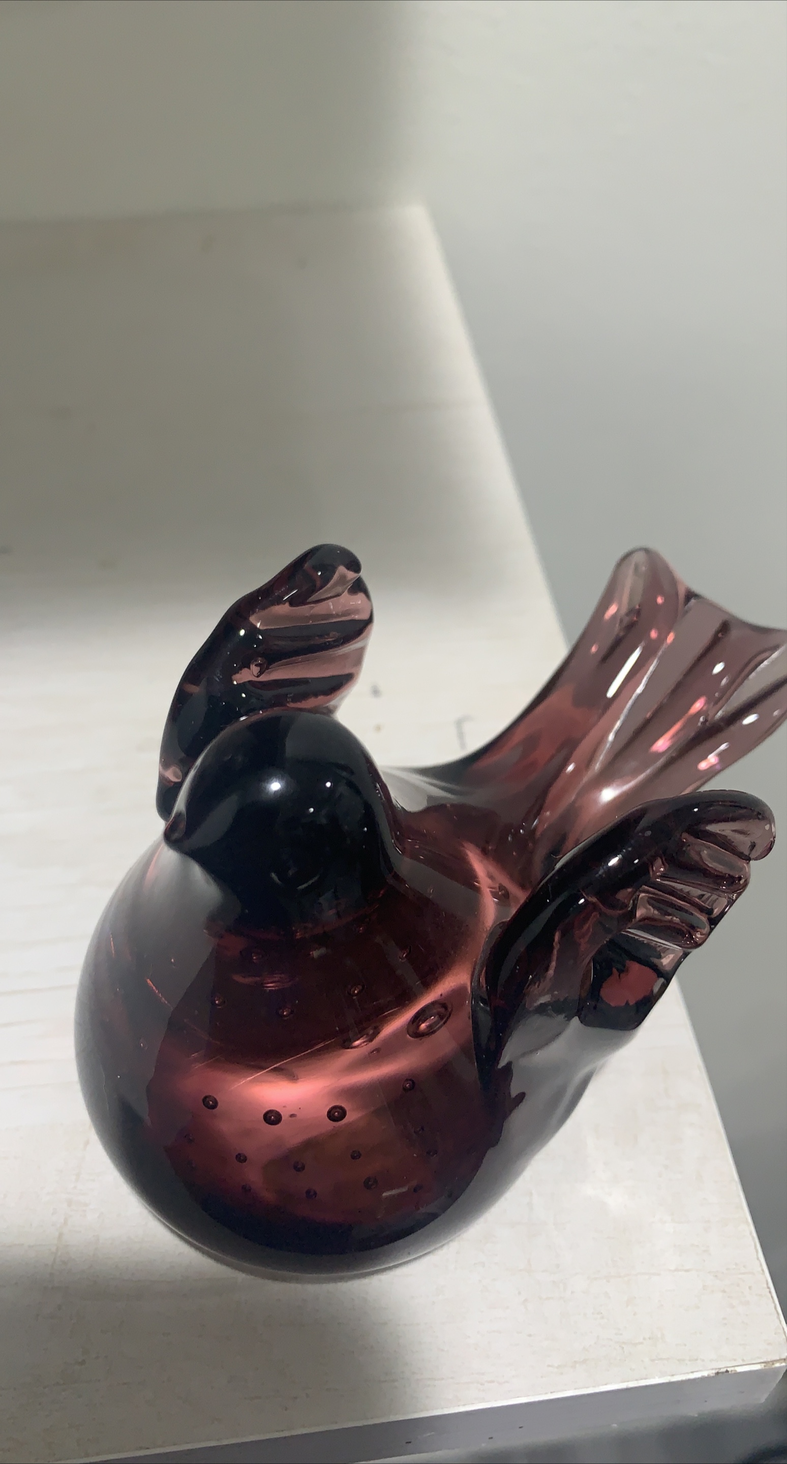 Enesco Glass Bird Figurine