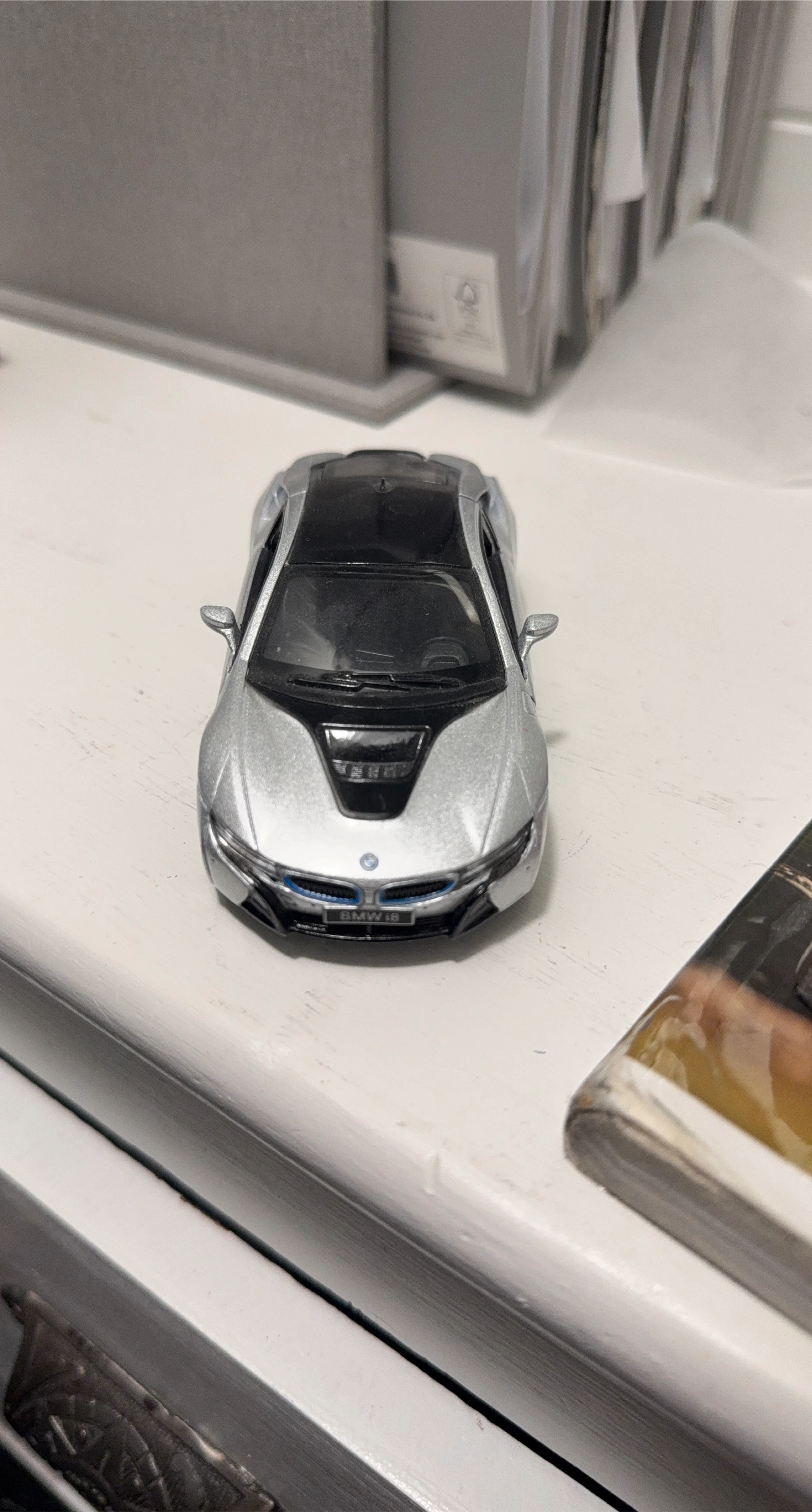 BMW i8 Silver Diecast Model Car