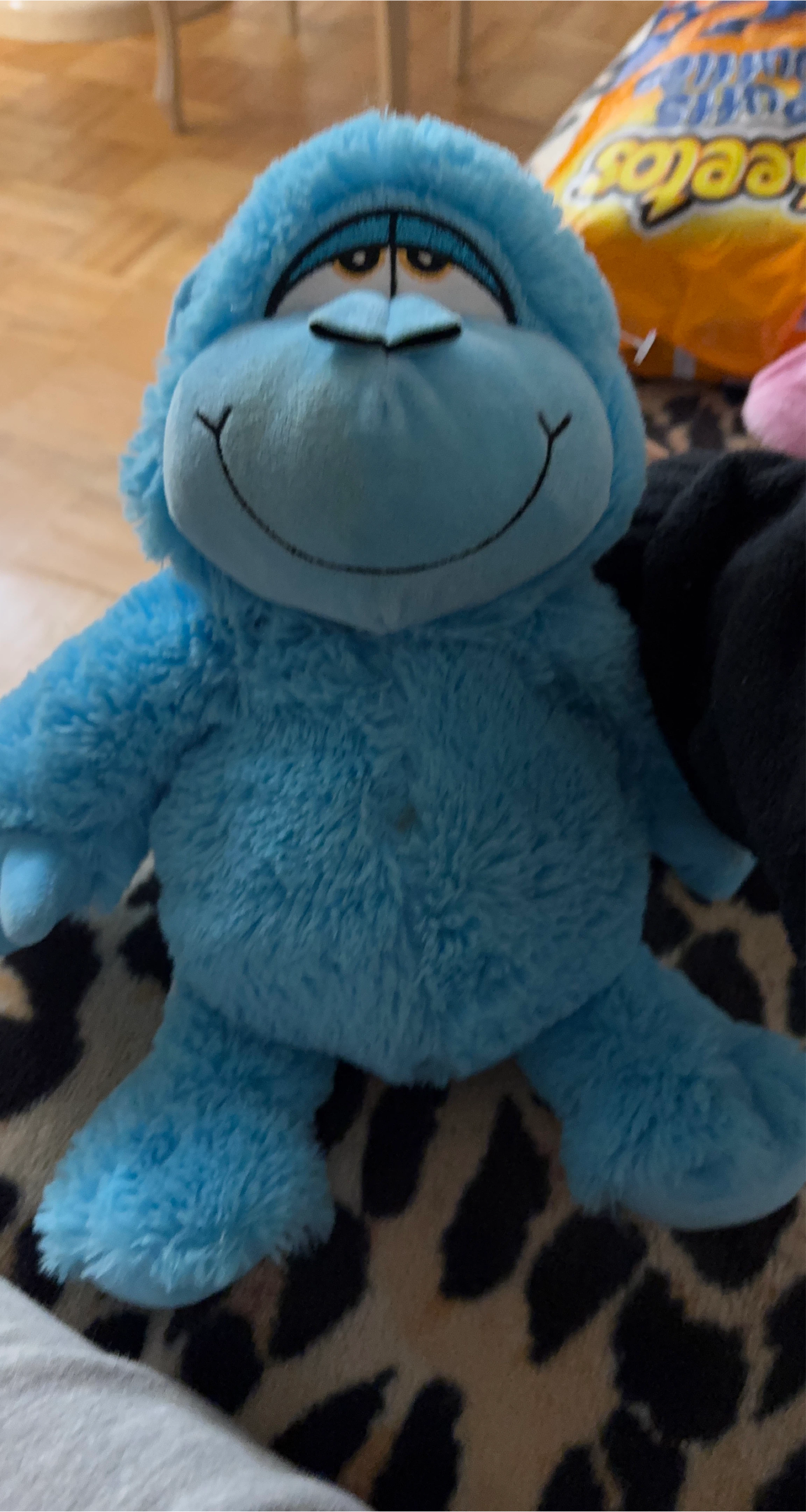 Blue Plush Monkey Toy