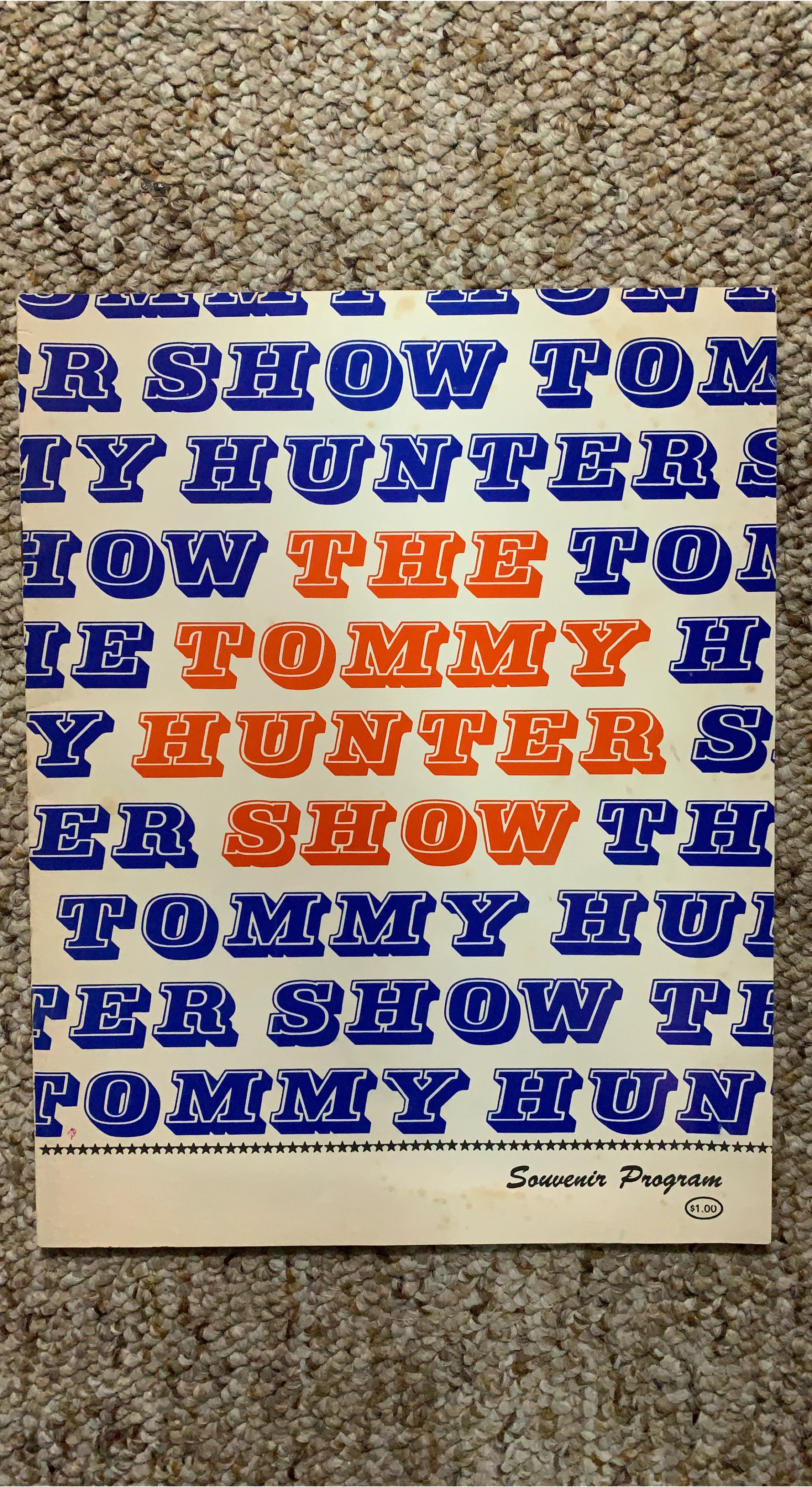 1965 Tommy Hunter Show Souvenir Program