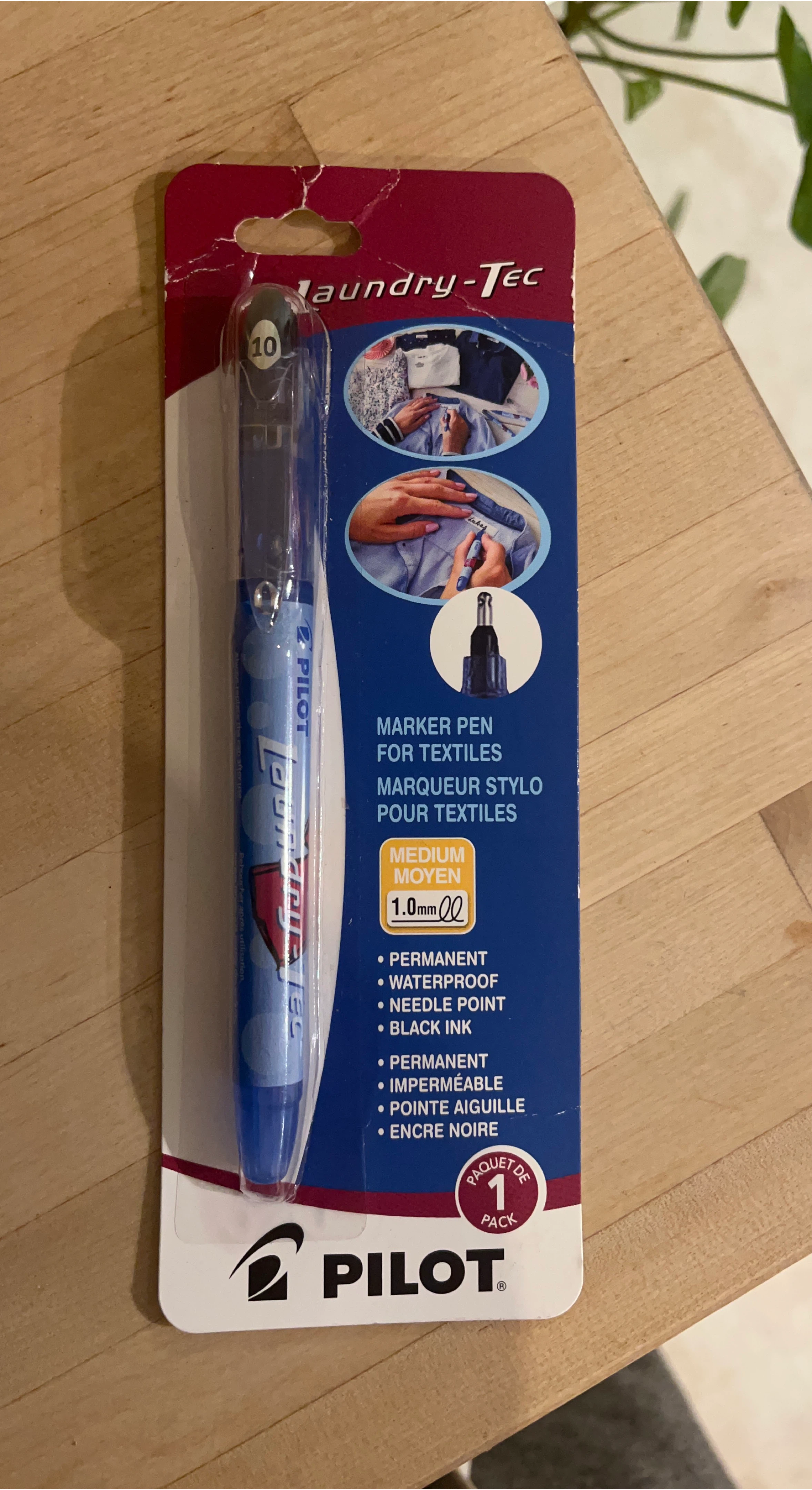 🧡Pilot Laundry-Tec Textile Pen - Black