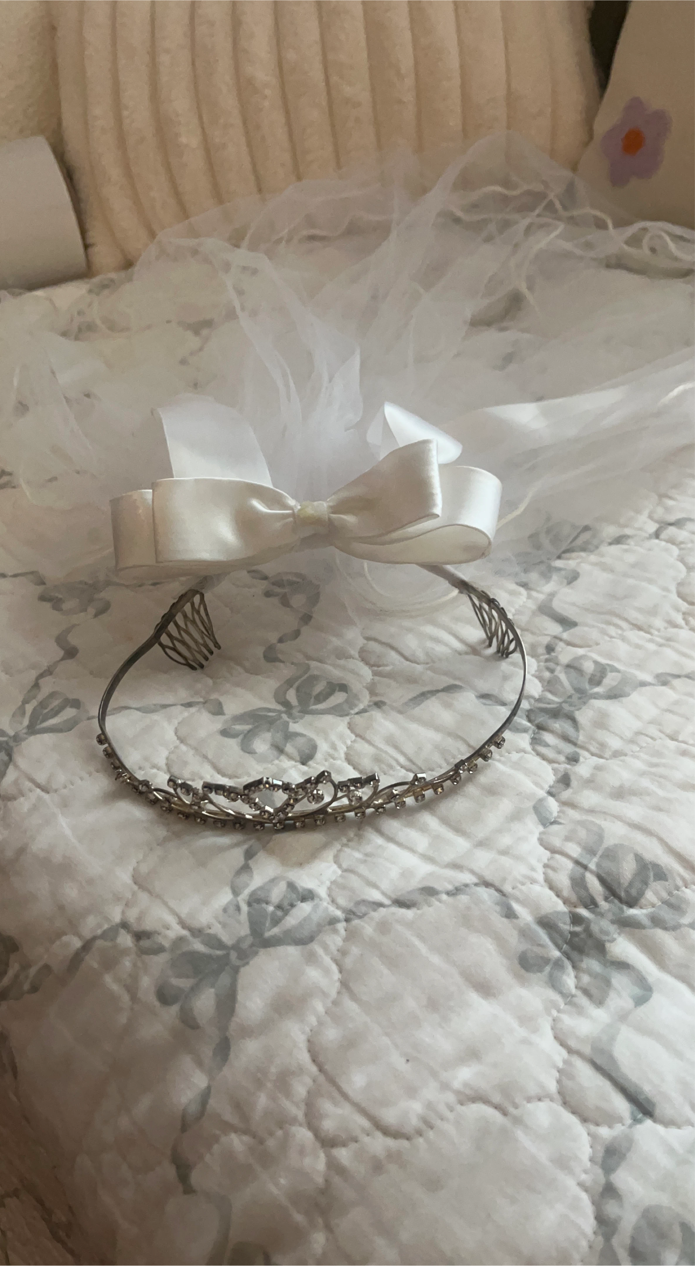 Communion Veil and Tiara Set