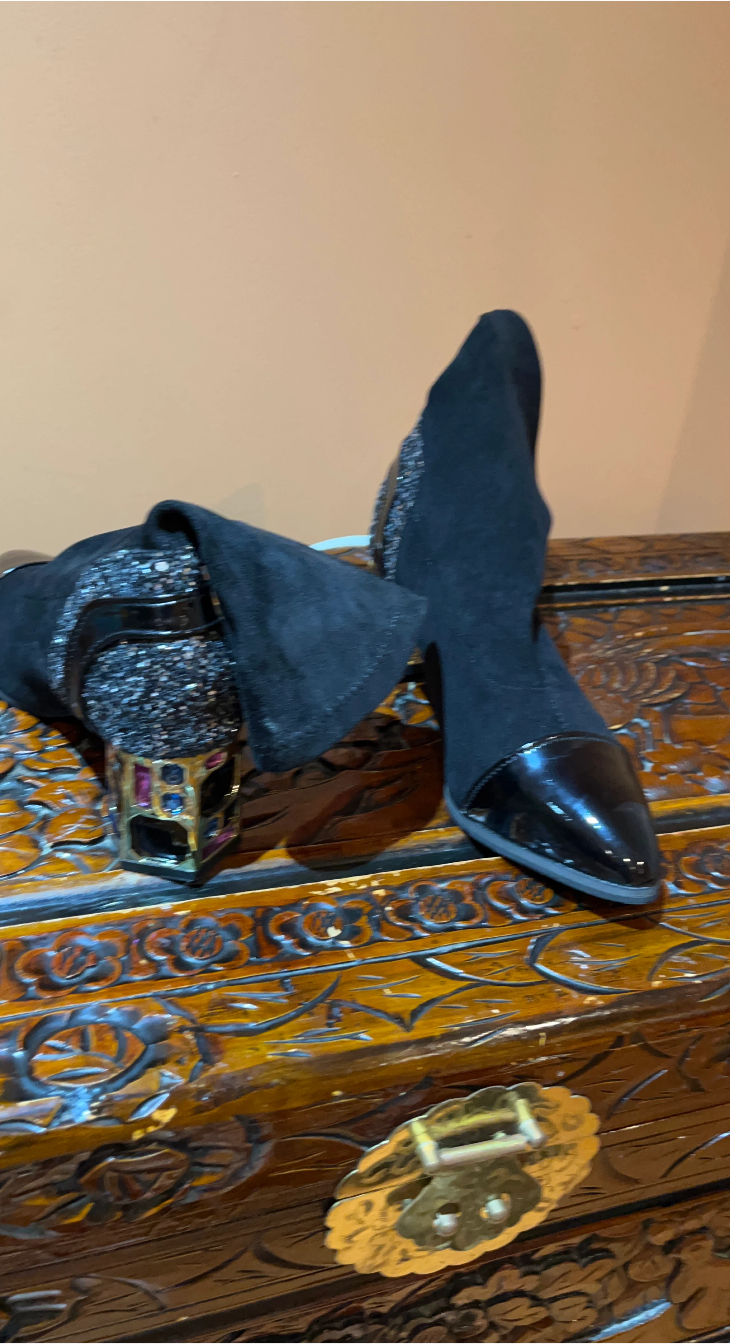 Black Heeled Ankle Boots