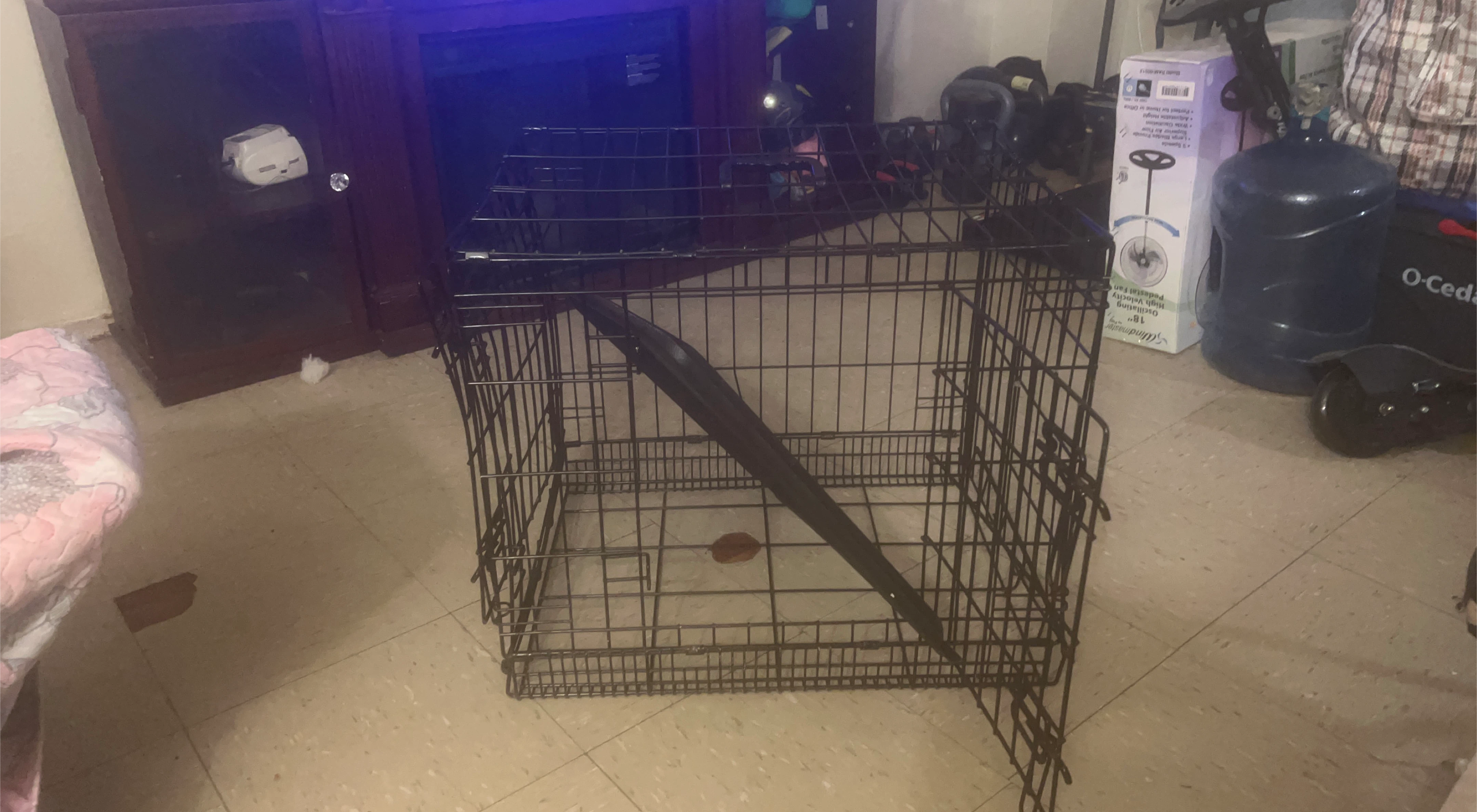 Dog Crate - Black Metal