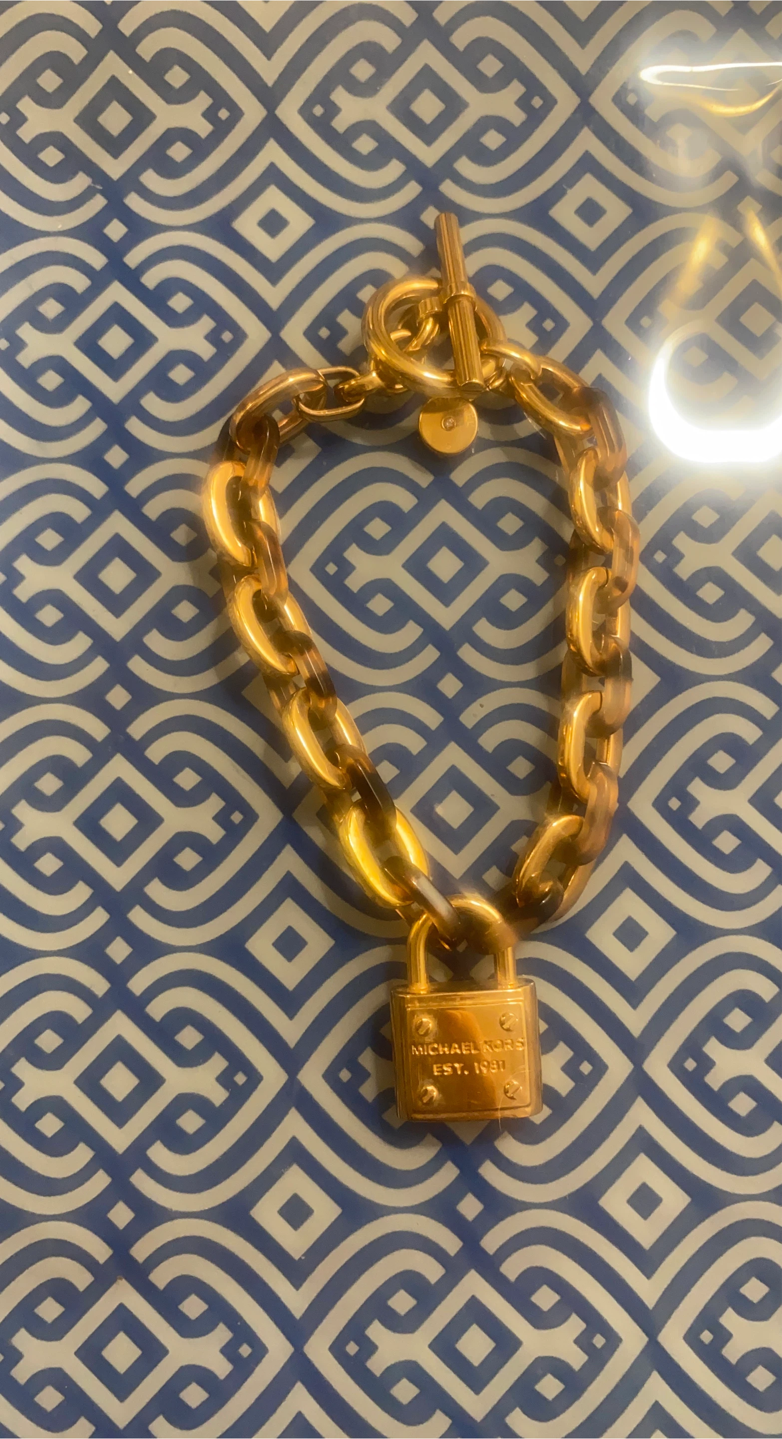 Michael Kors Gold Chain Bracelet