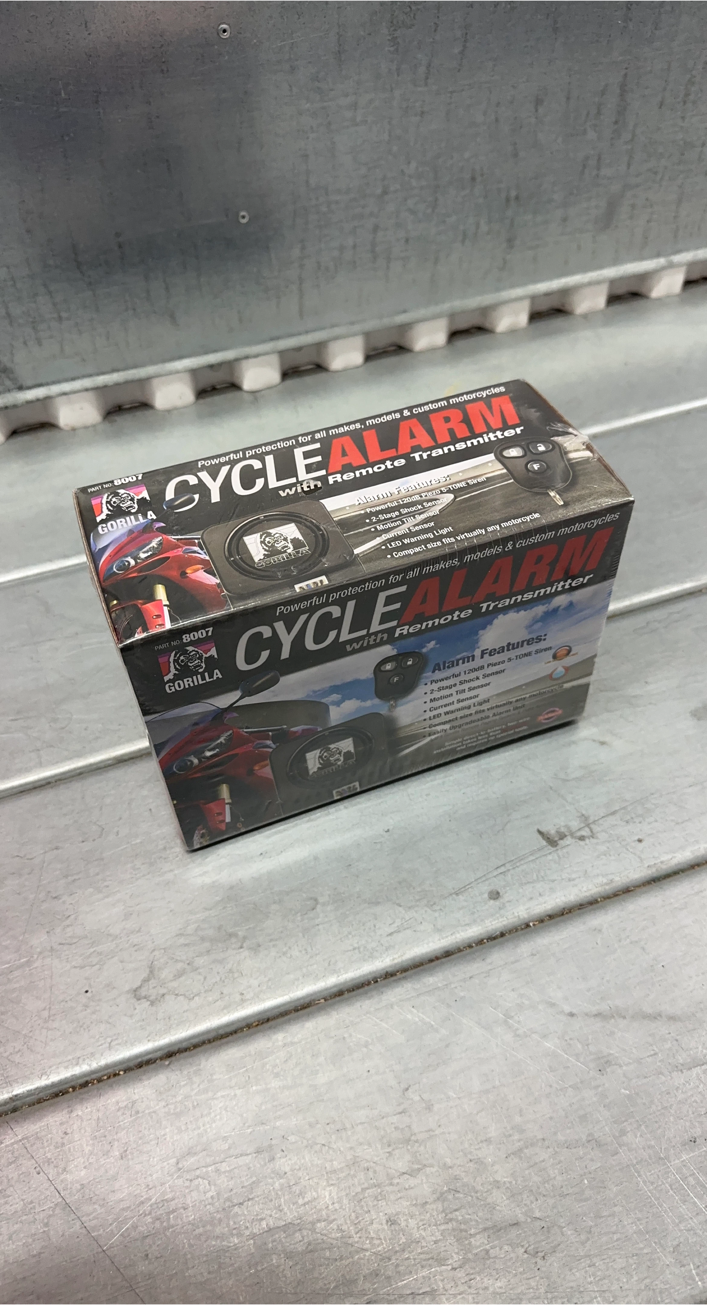 Gorilla Cycle Alarm with Remote Transmitter