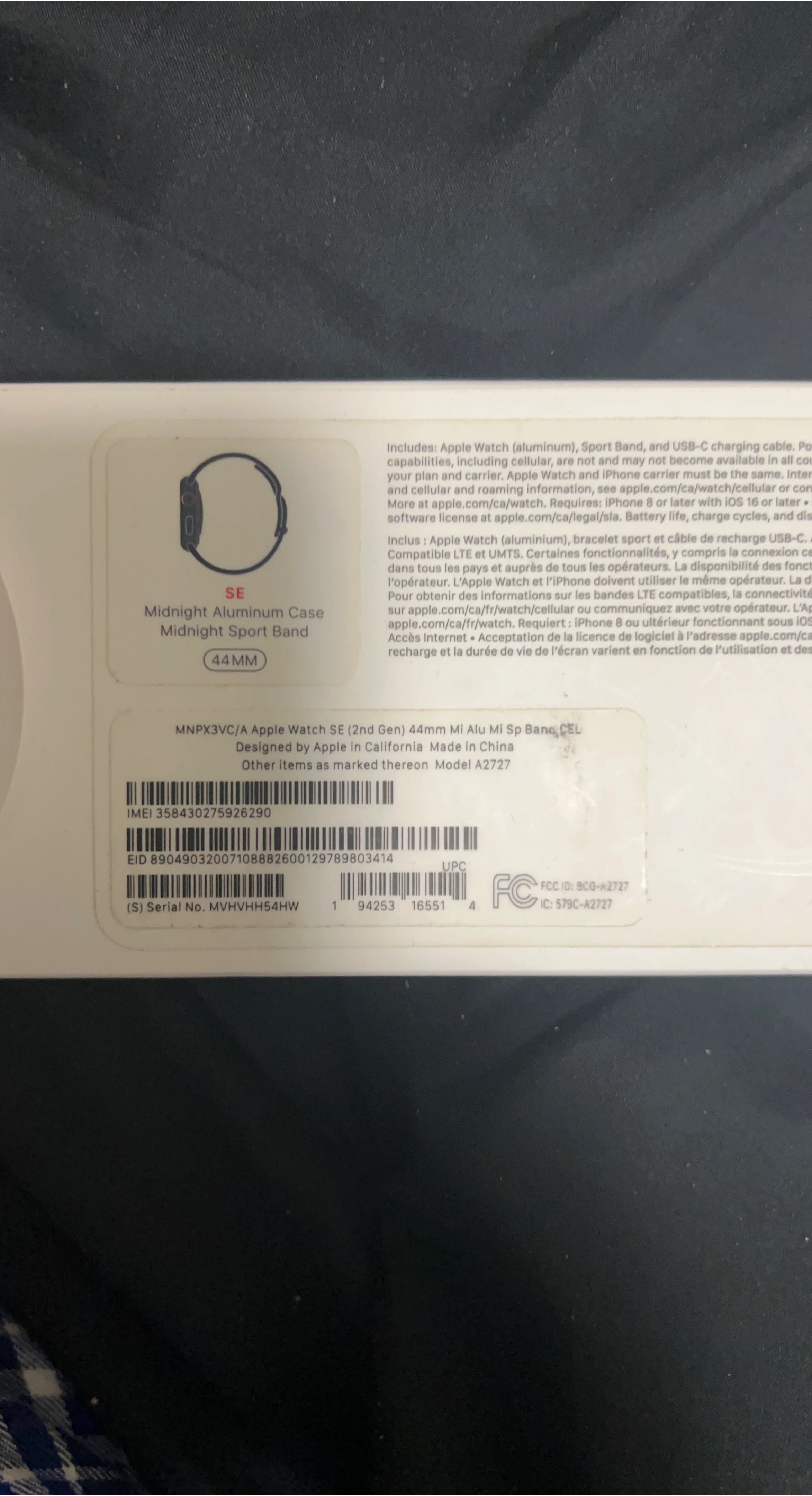Apple Watch SE (2nd Gen) 44mm - Midnight