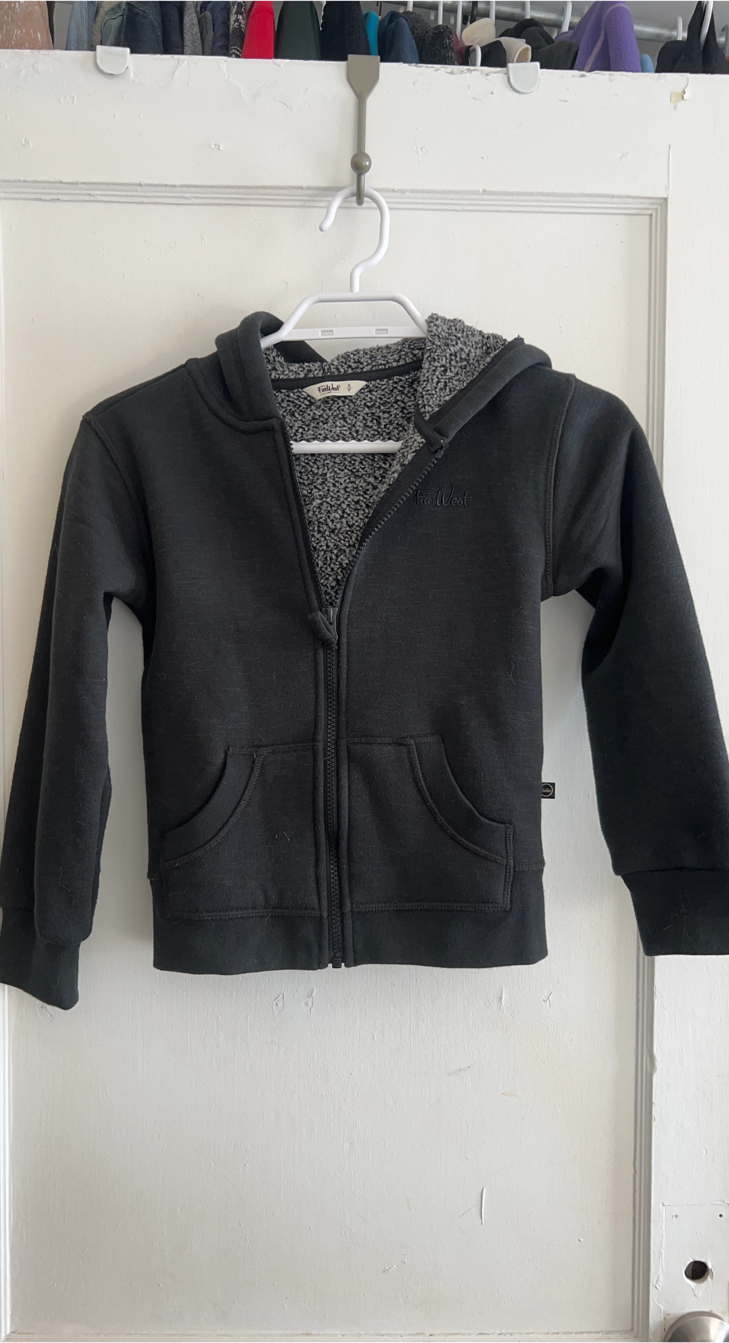 Hatley Kids Black Zip-Up Hoodie