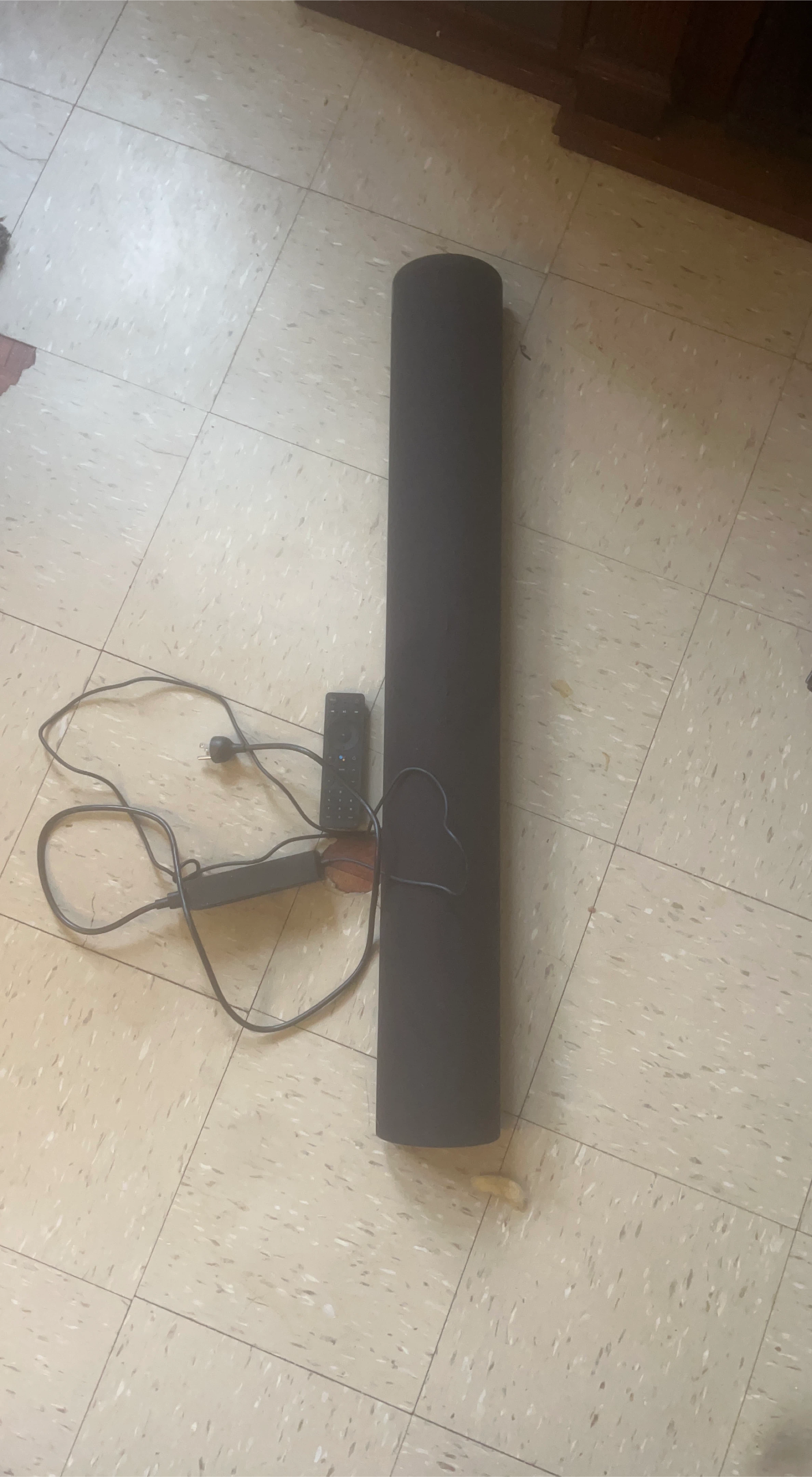 Black Soundbar with Remote