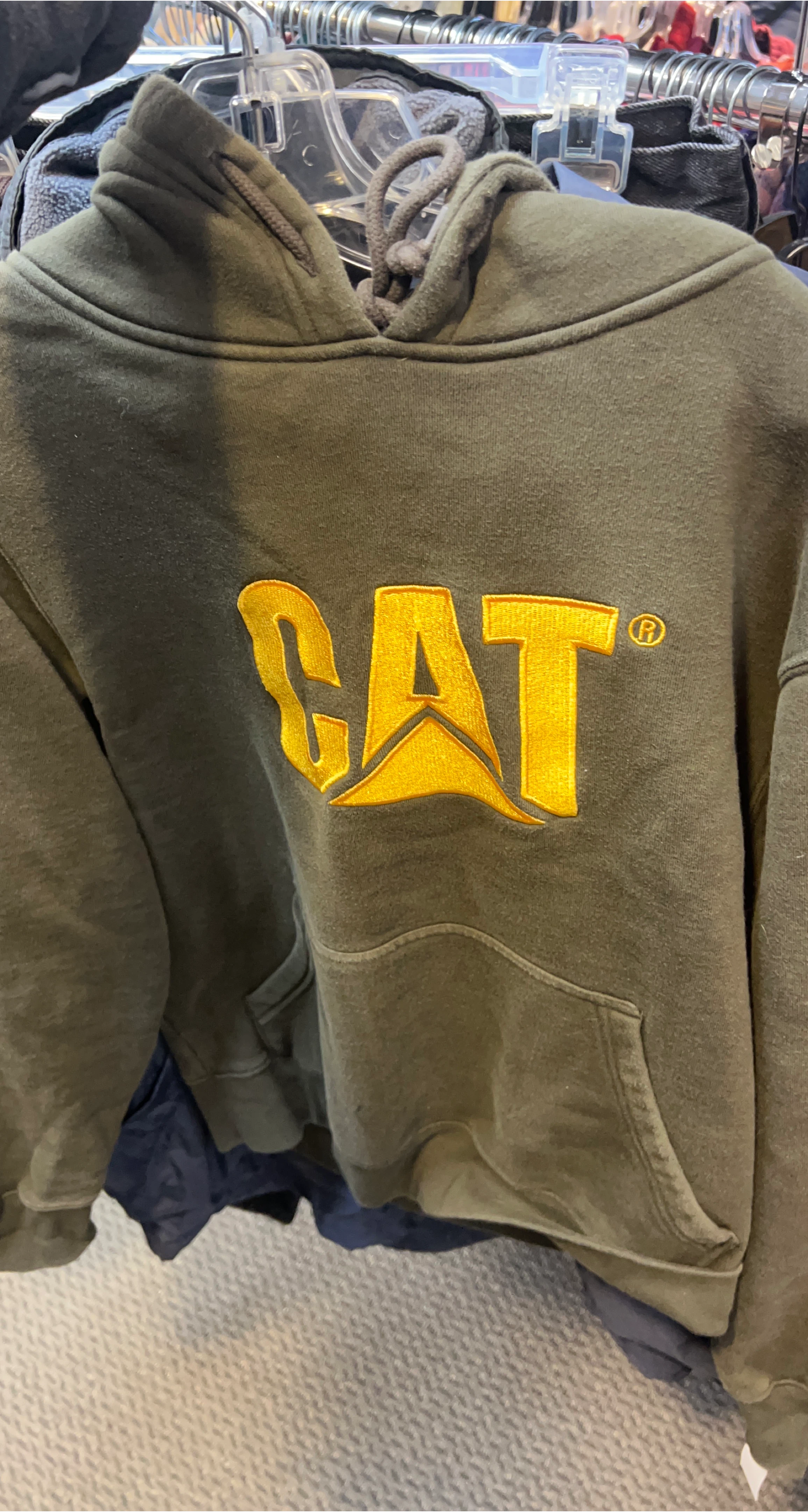 CAT Olive Green Hoodie