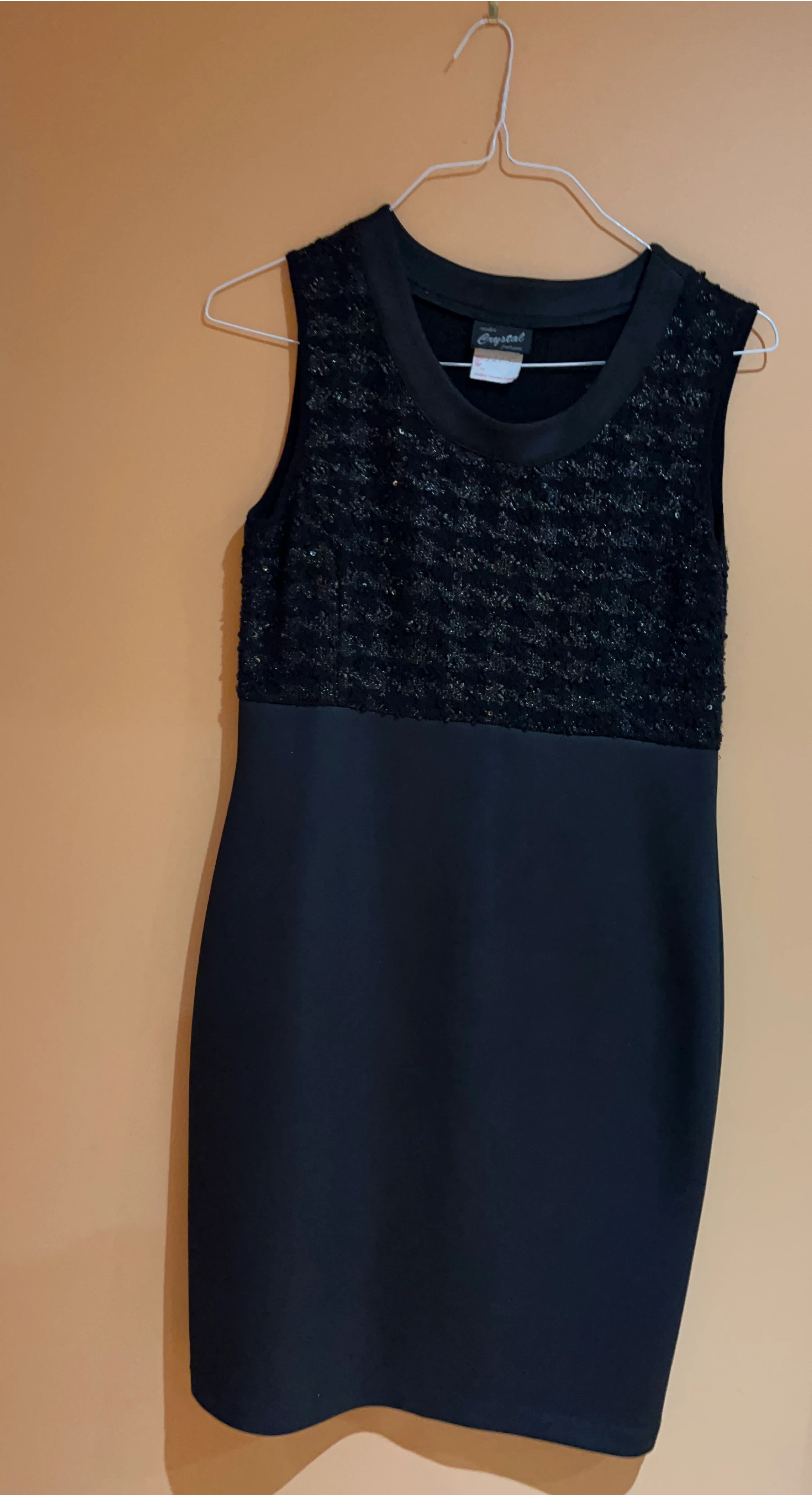 Crystal Fashion Black Dress