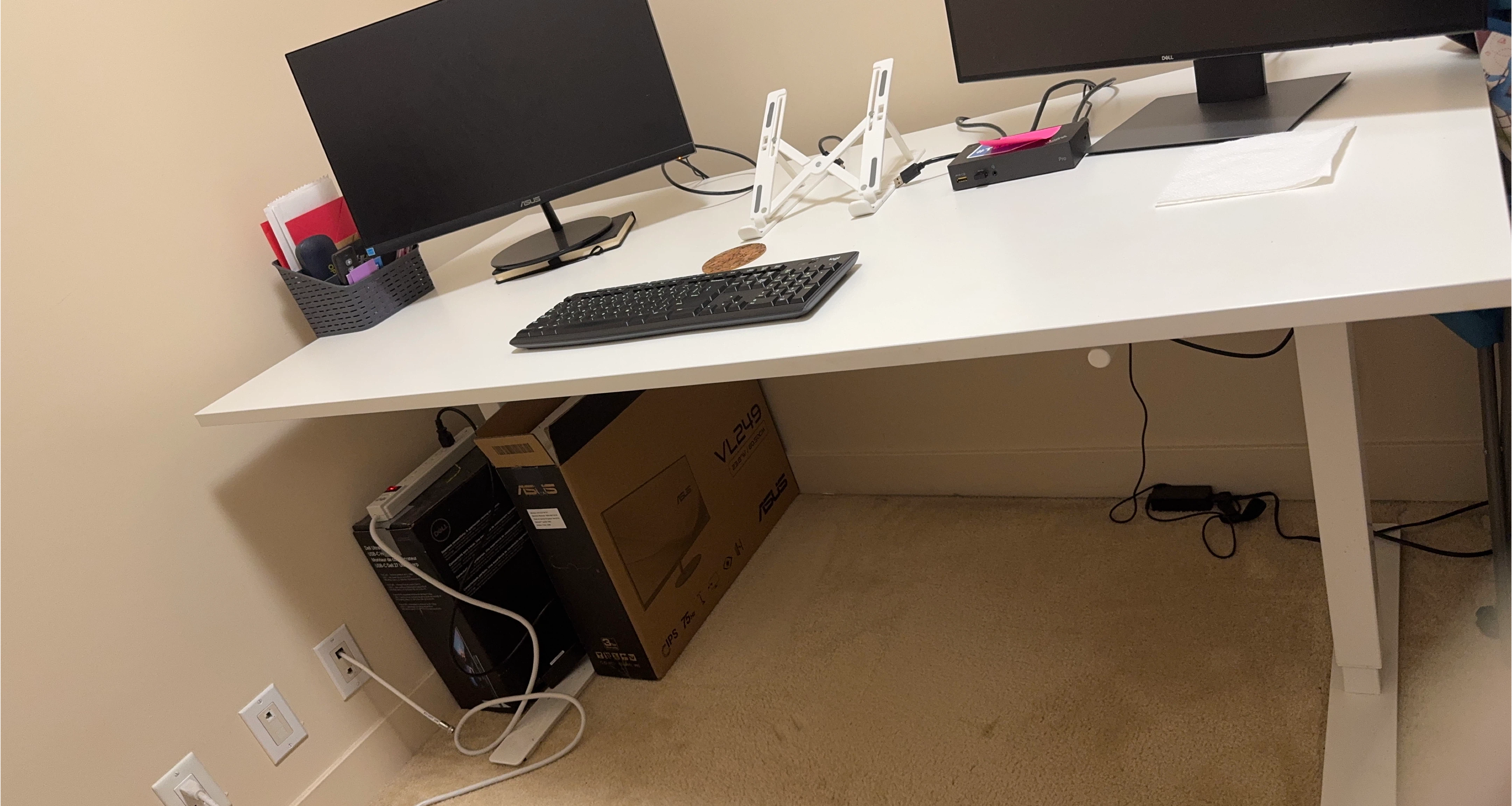 IKEA White Standing Desk