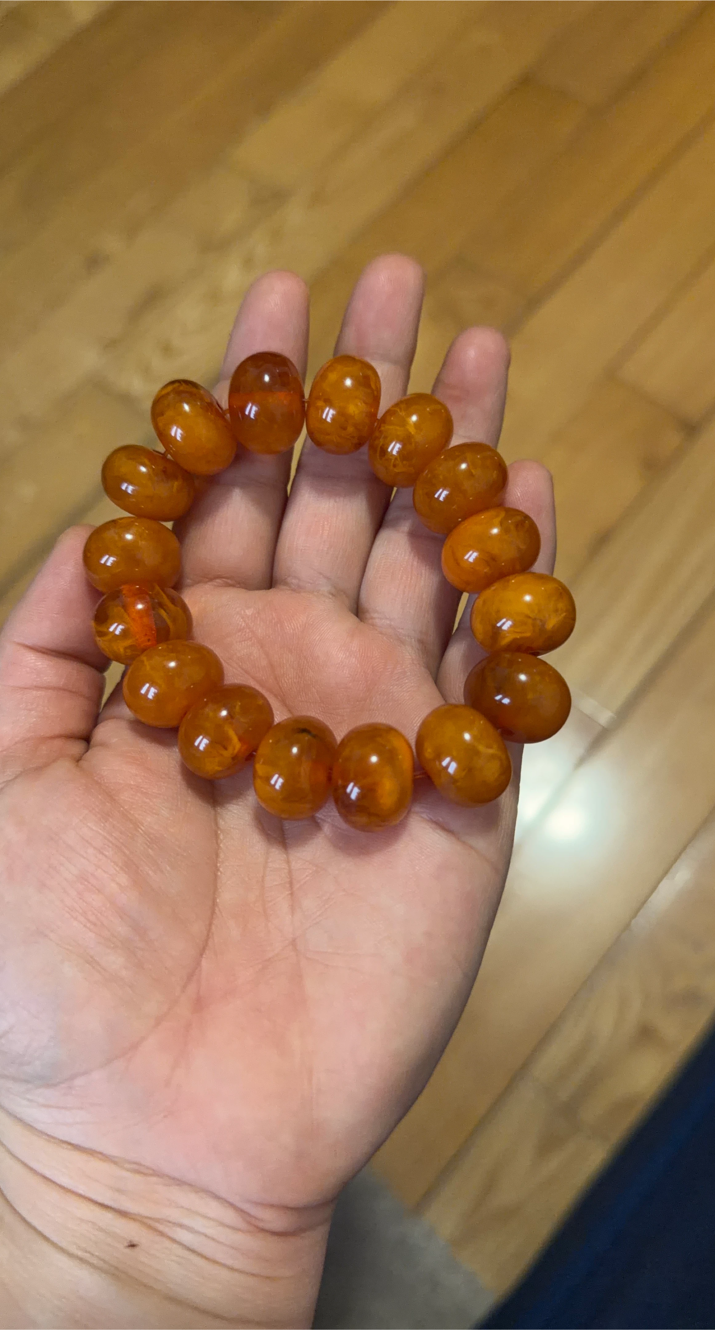 Amber Bead Bracelet