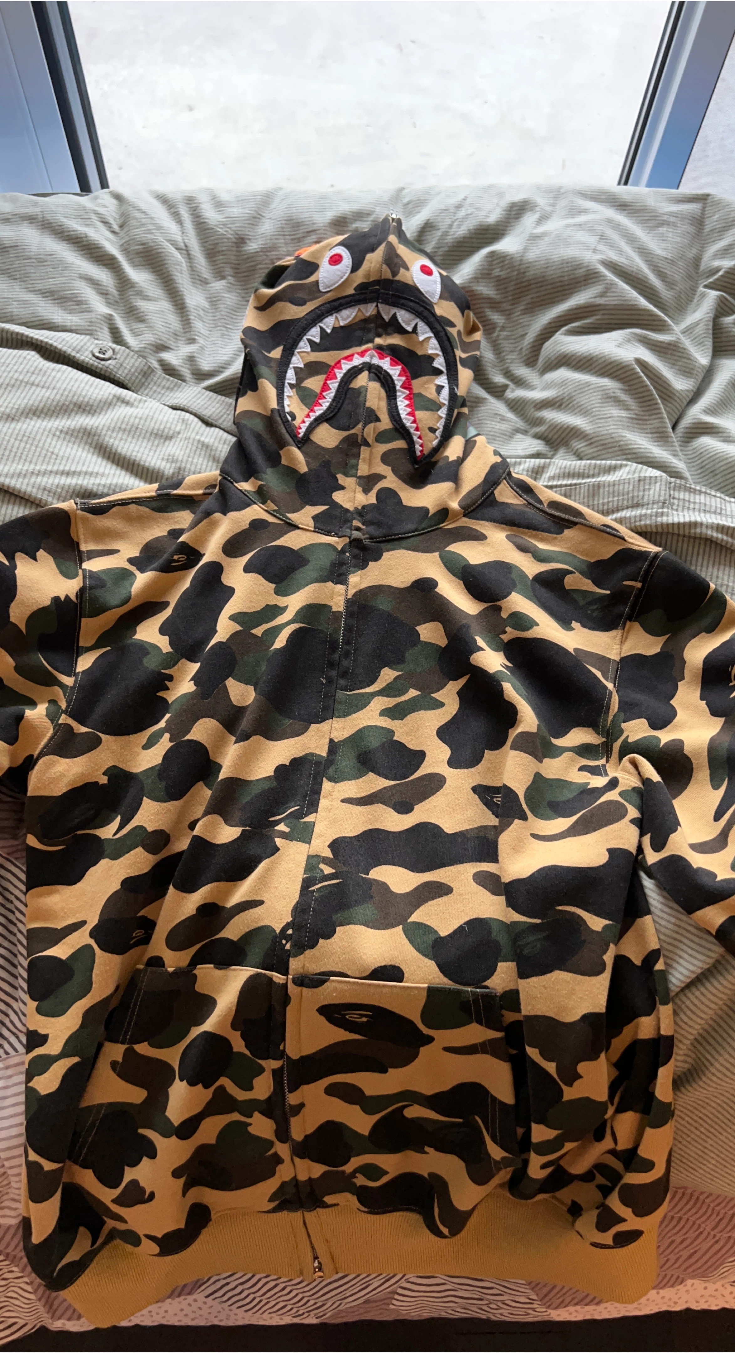BAPE (A Bathing Ape) Camo Shark Hoodie