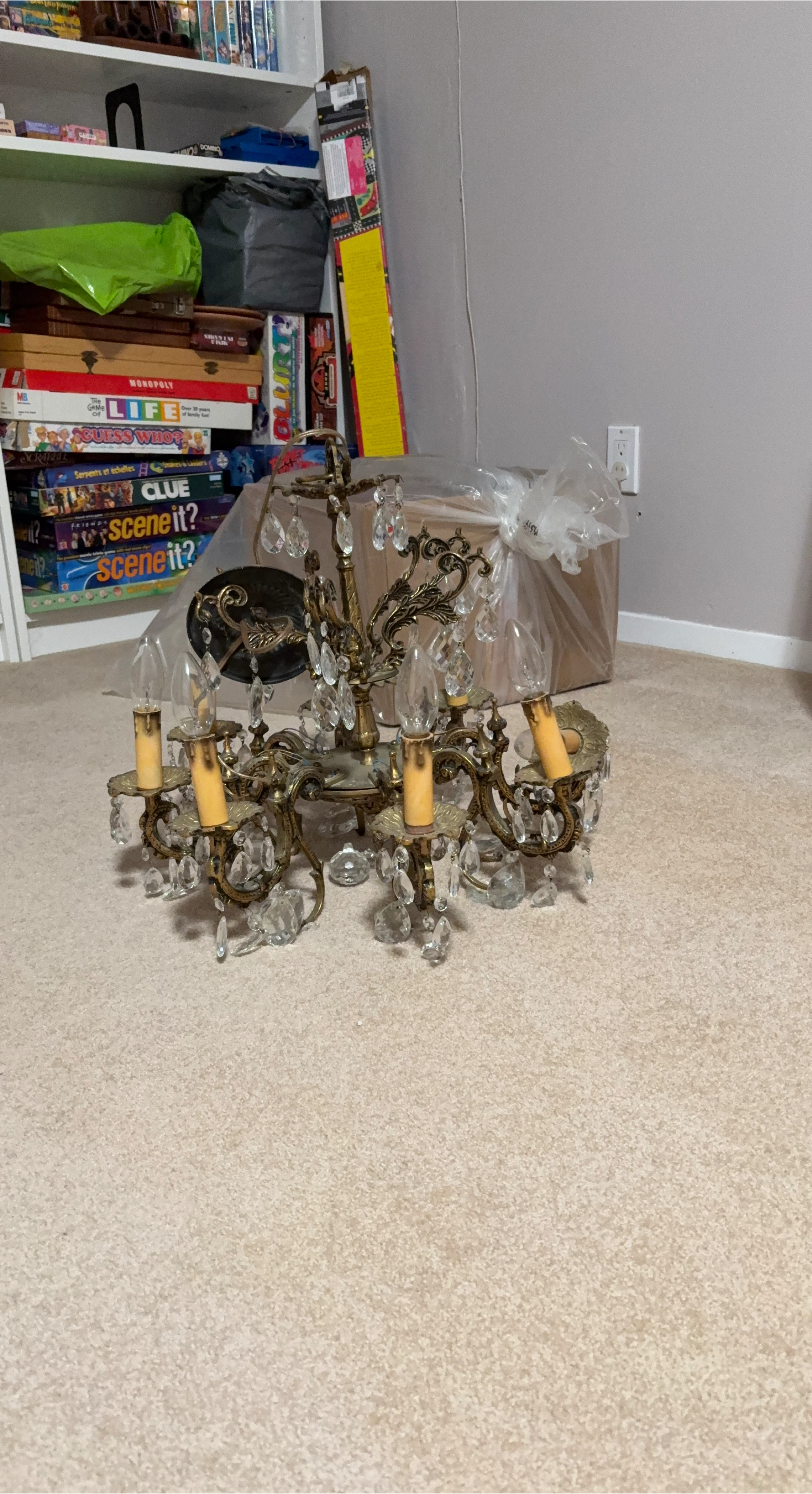 Vintage Crystal Chandelier