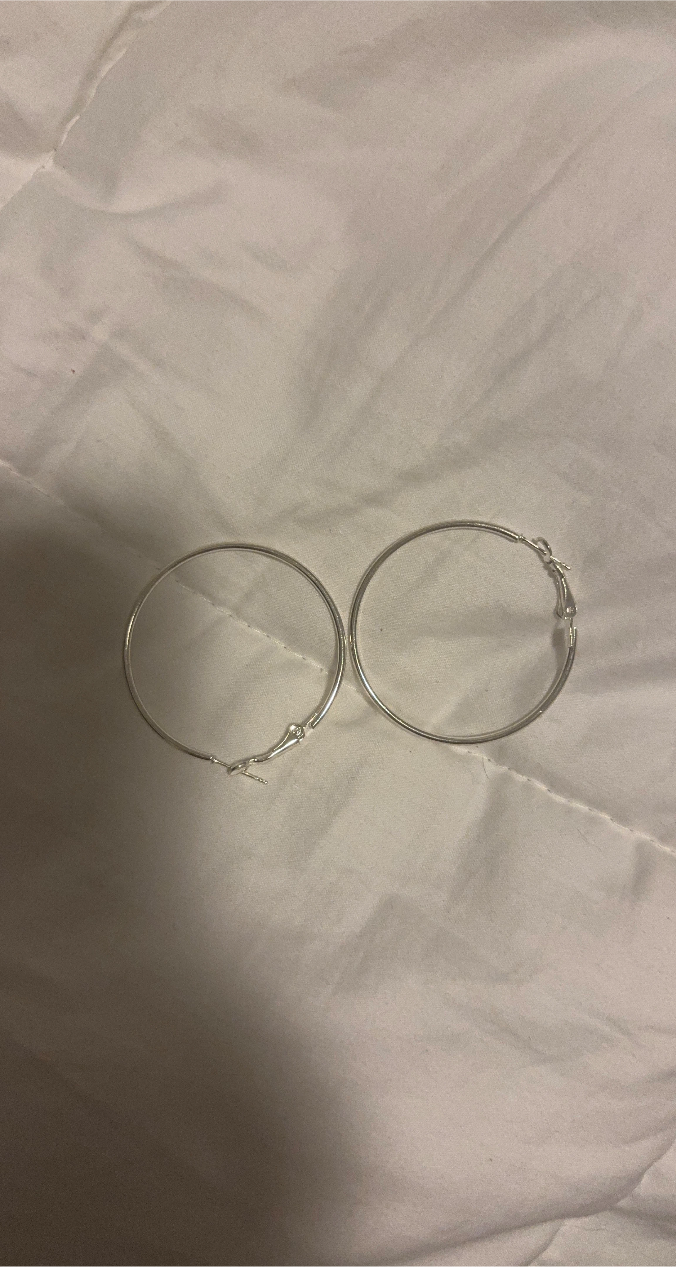 Silver Hoop Earrings
