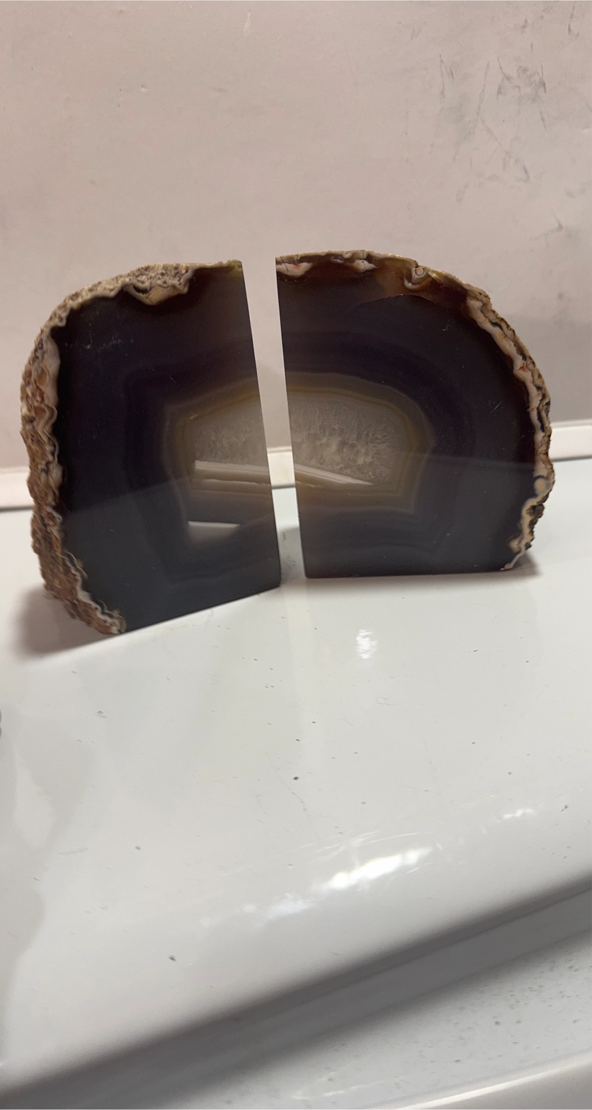 Agate Bookends, 4-6 inches