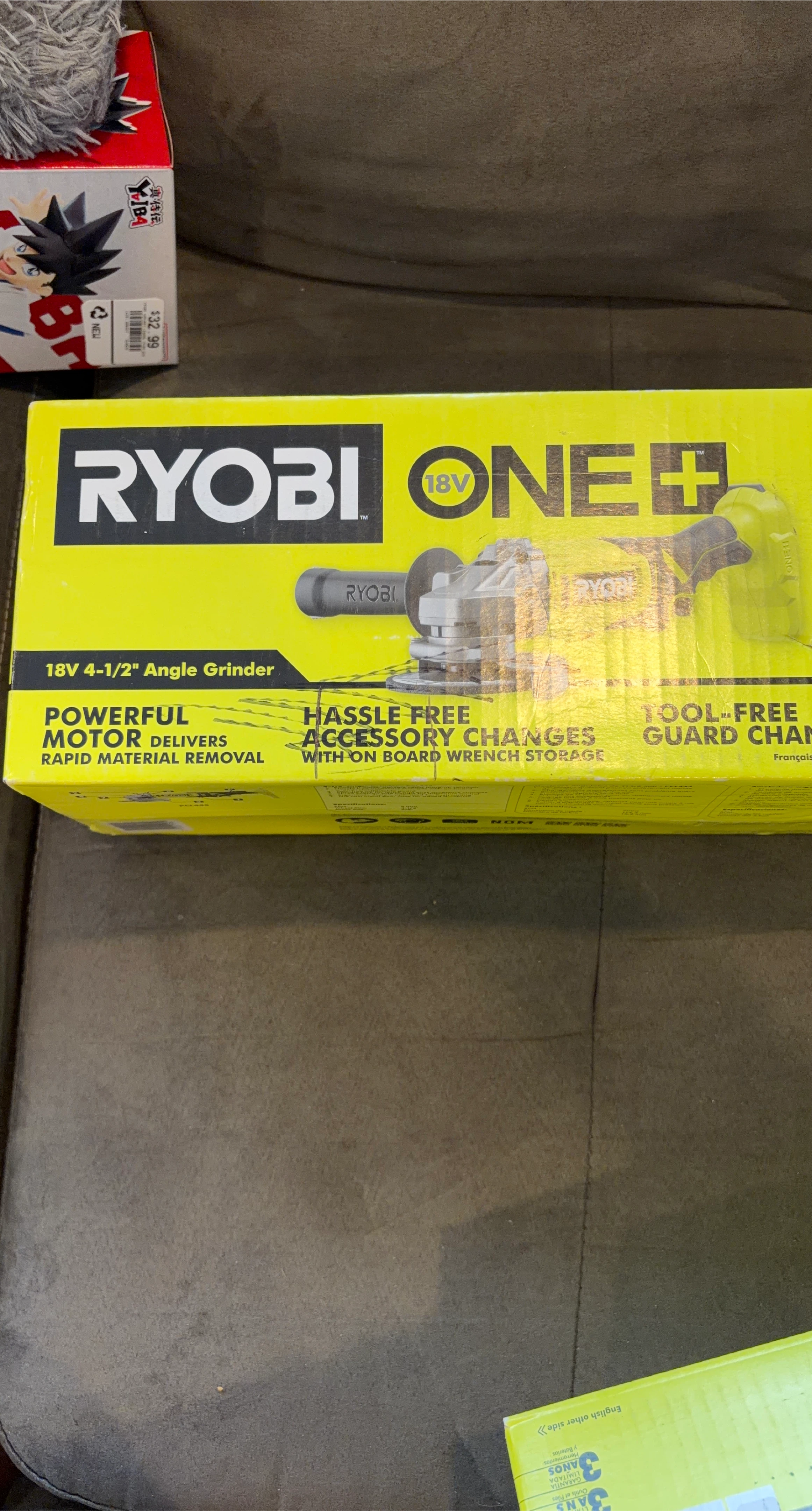 Ryobi ONE+ 18V 4-1/2" Angle Grinder - New in Box!