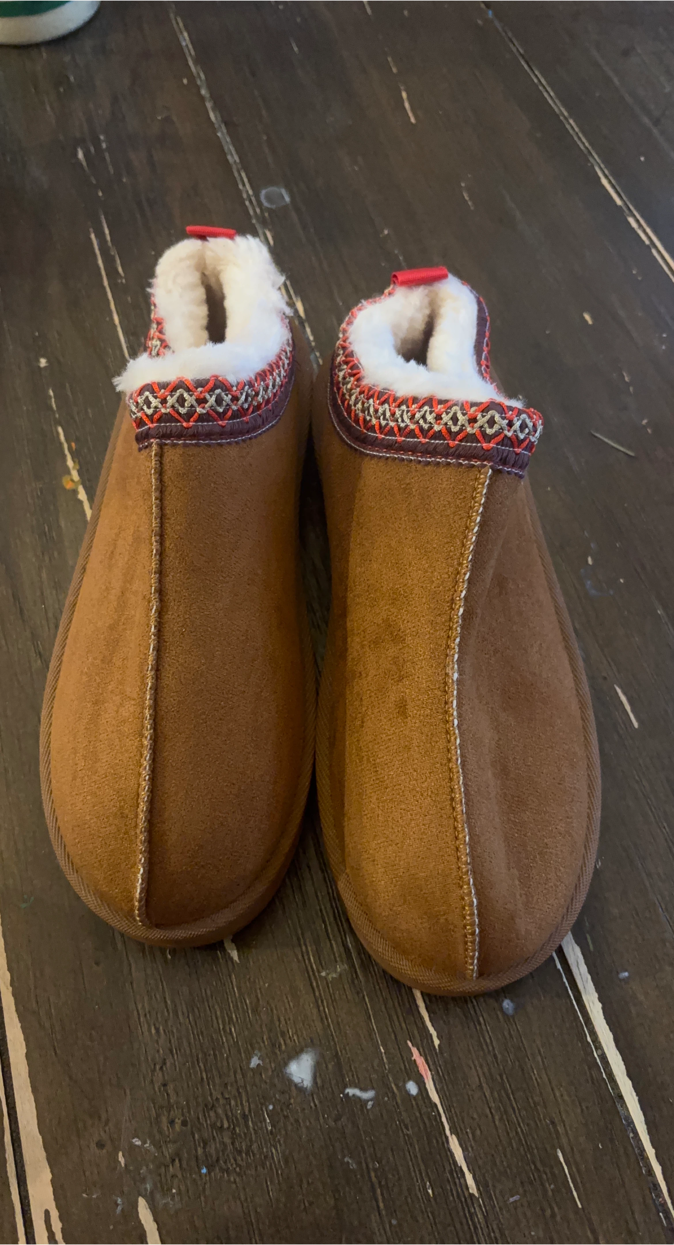 Brown Suede Slippers