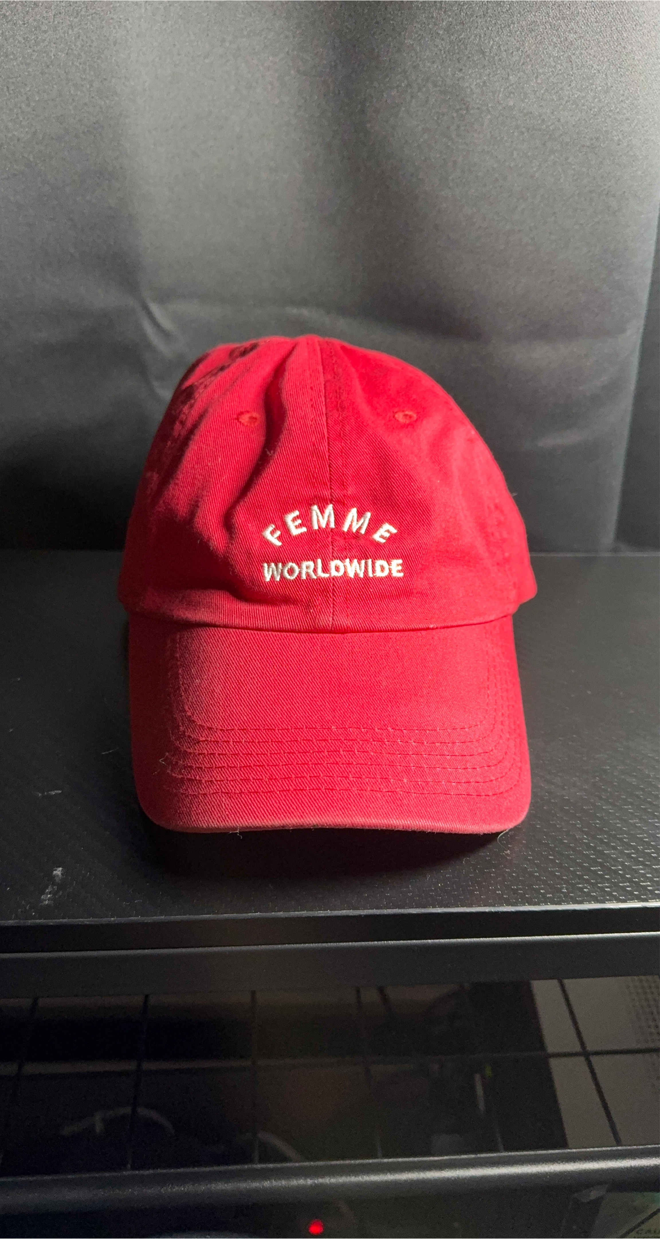Femme Worldwide Red Baseball Cap