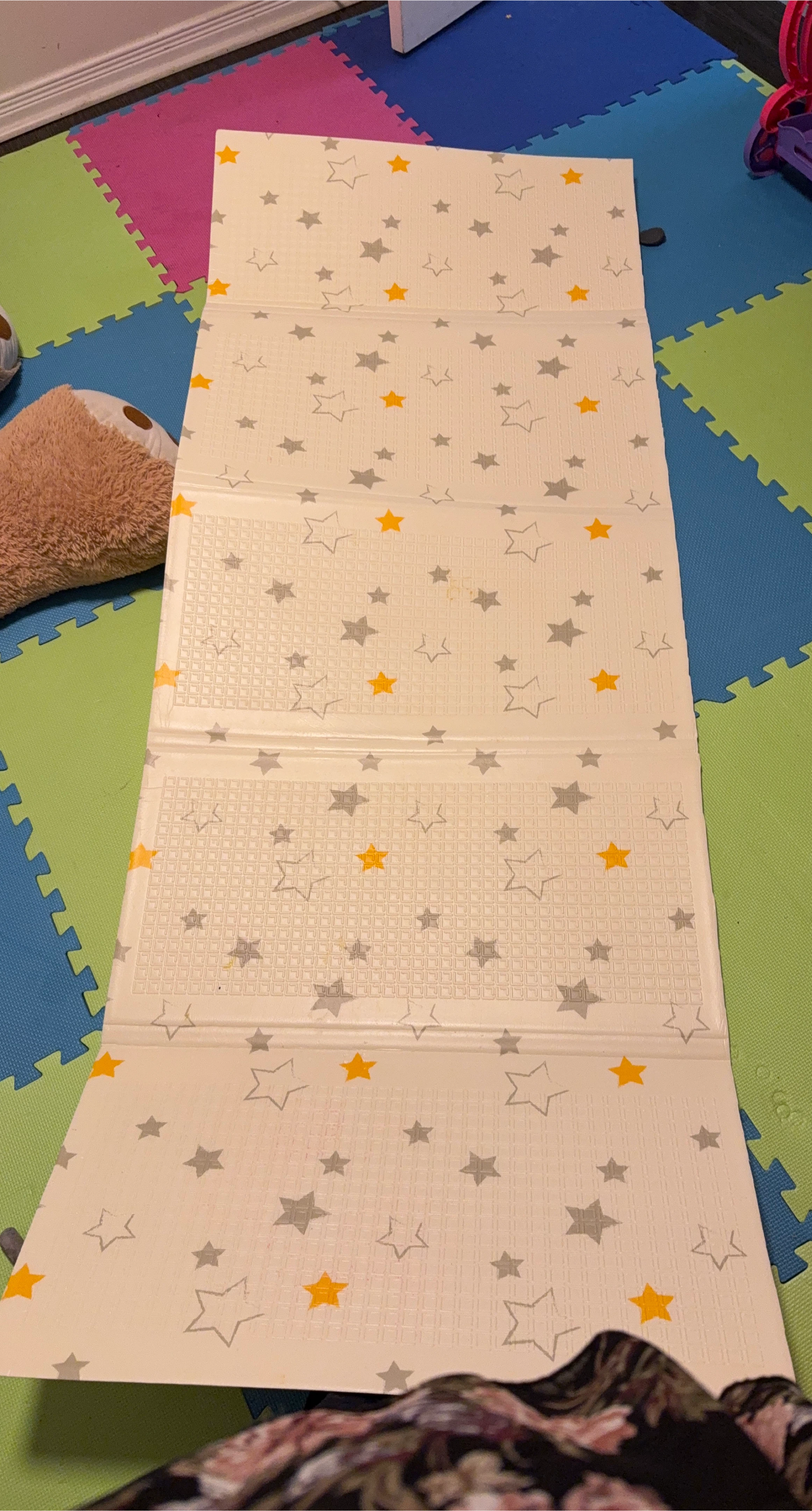 Foldable Baby Play Mat with Star Design