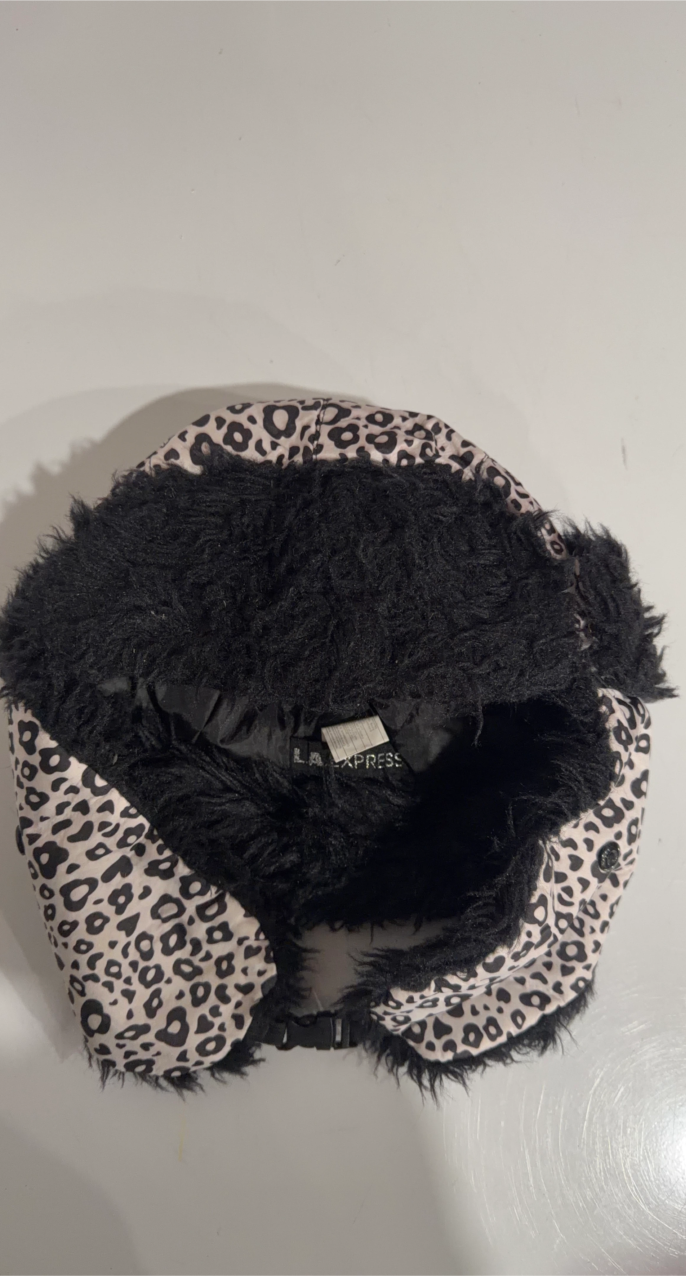 🧡LA Express Leopard Print Trapper Hat