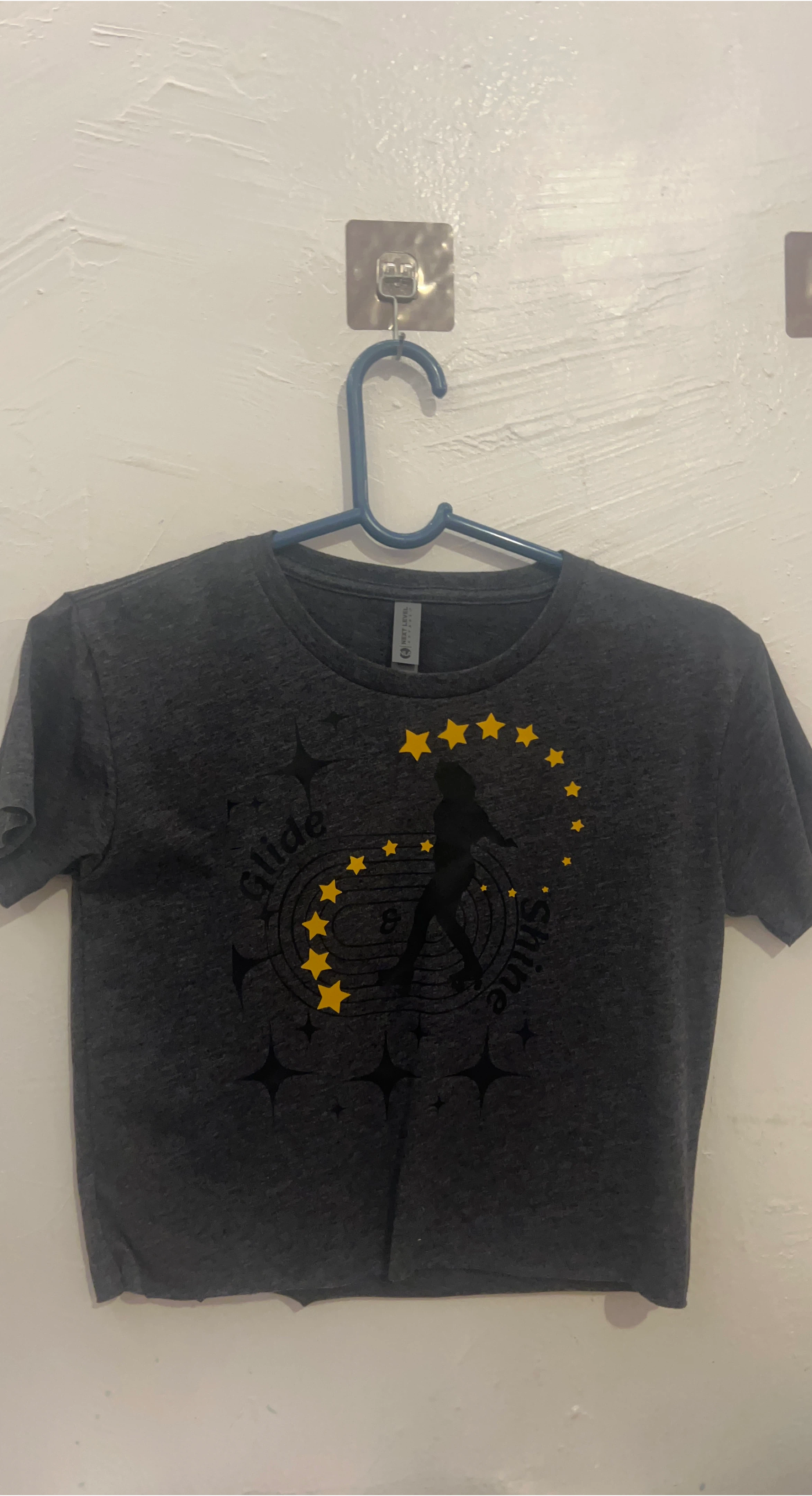 Next Level Apparel Gray Graphic Tee