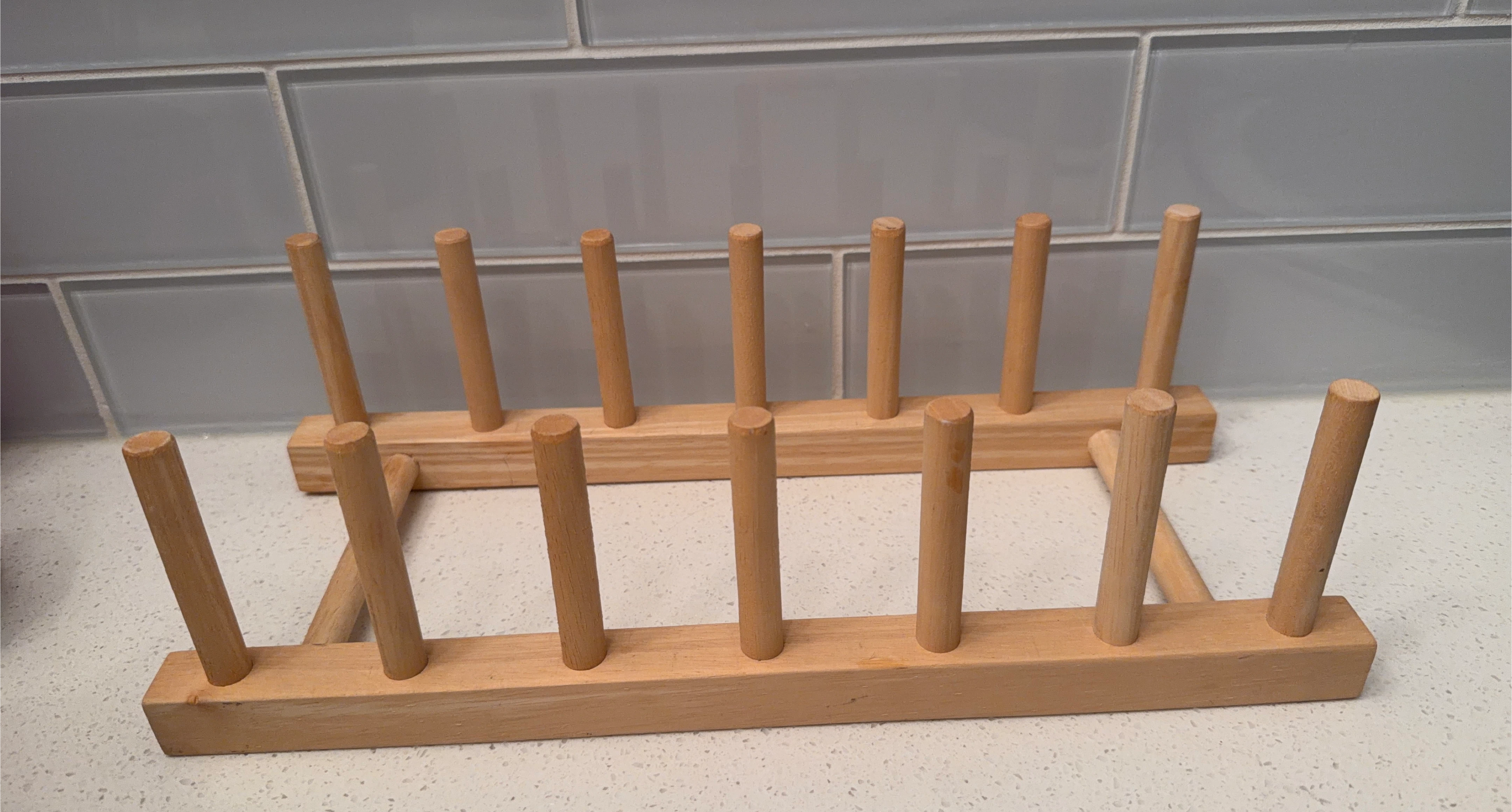 Wooden Plate Rack/Dish Drying Rack