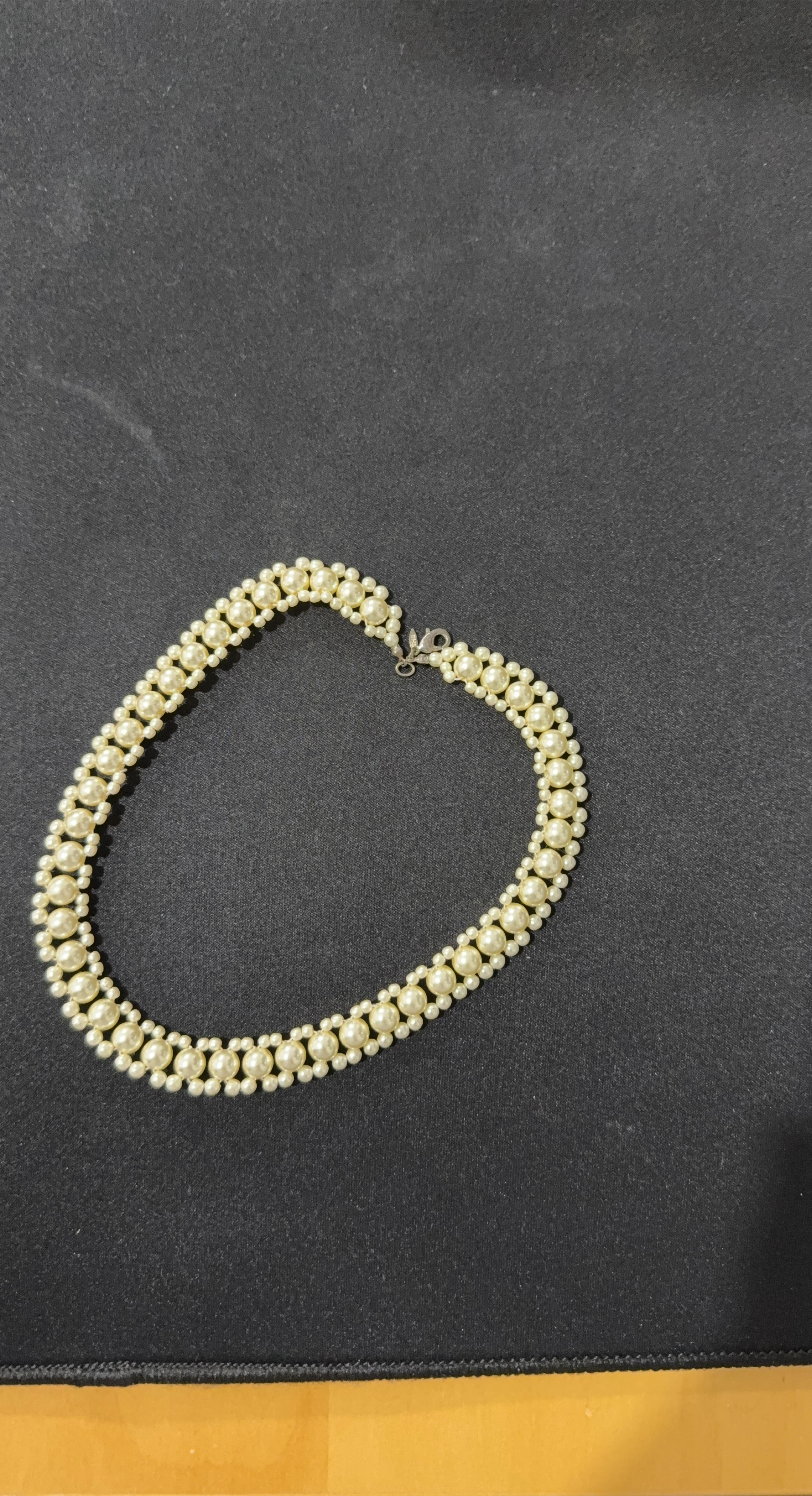 Pearl Beaded Choker Necklace
