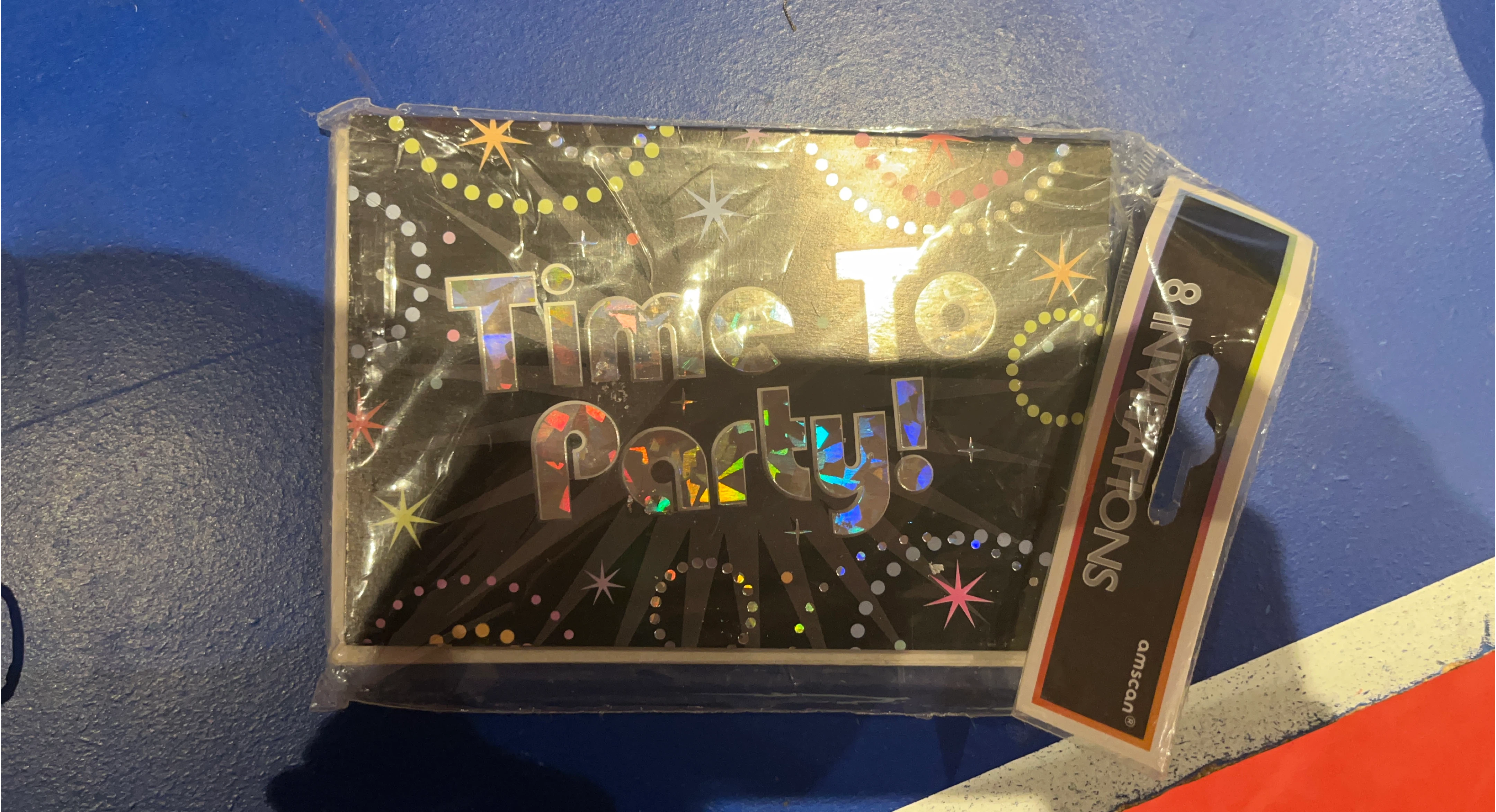 Amscan Time To Party Invitations - New in Package!