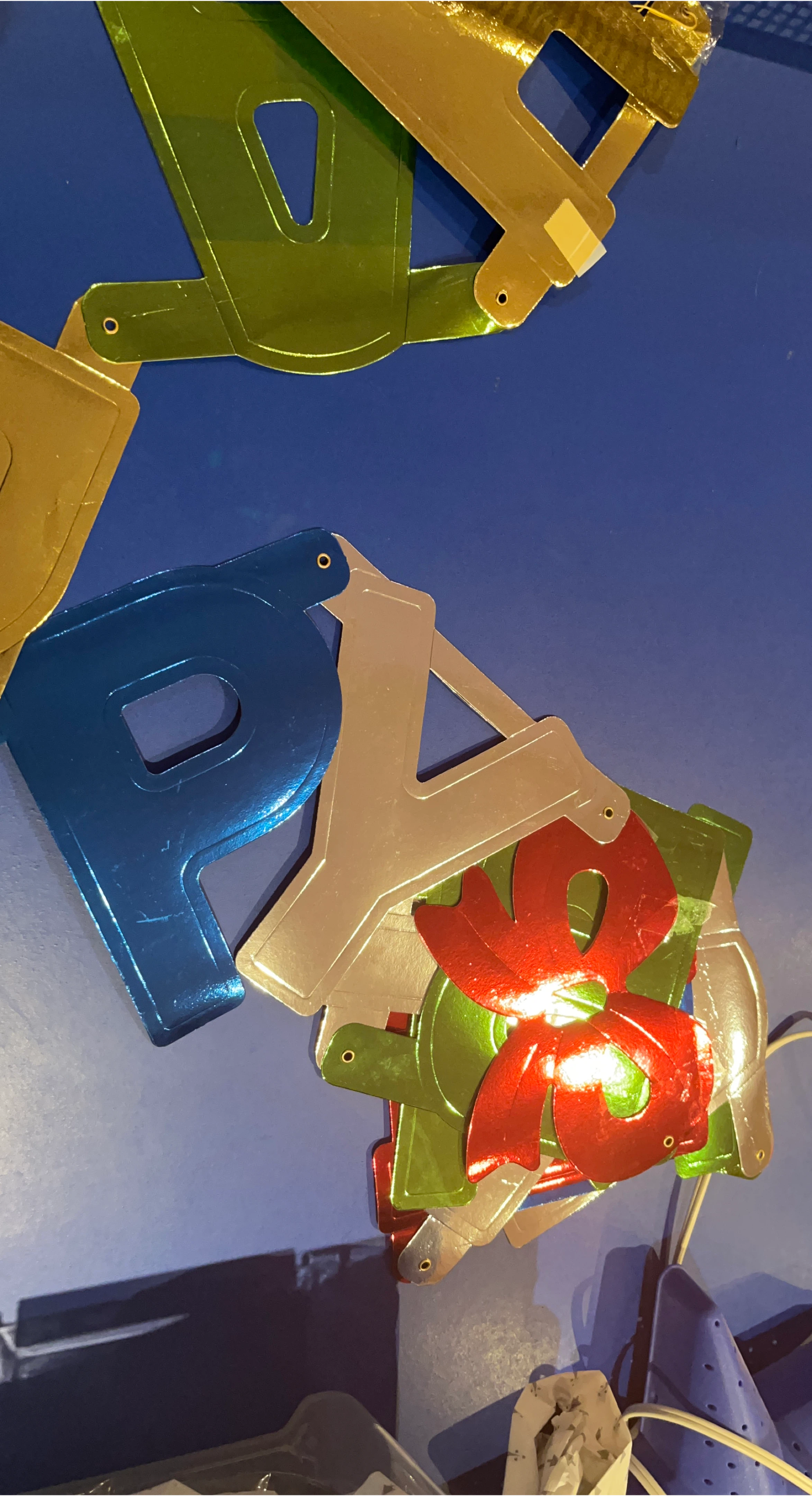Party Banner - Letters and Bows